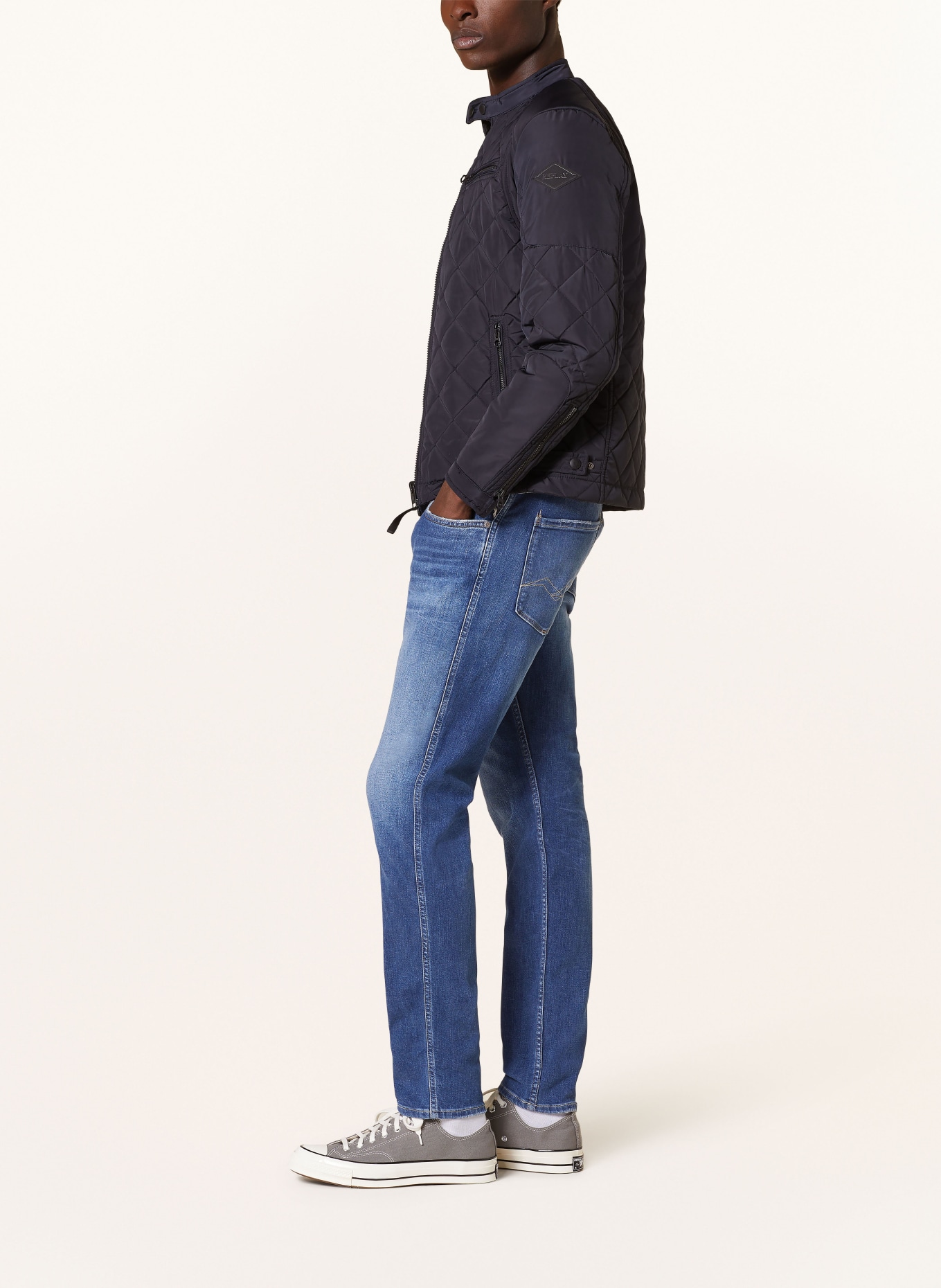 REPLAY Jeans slim fit, Color: 007 DARK BLUE (Image 4)