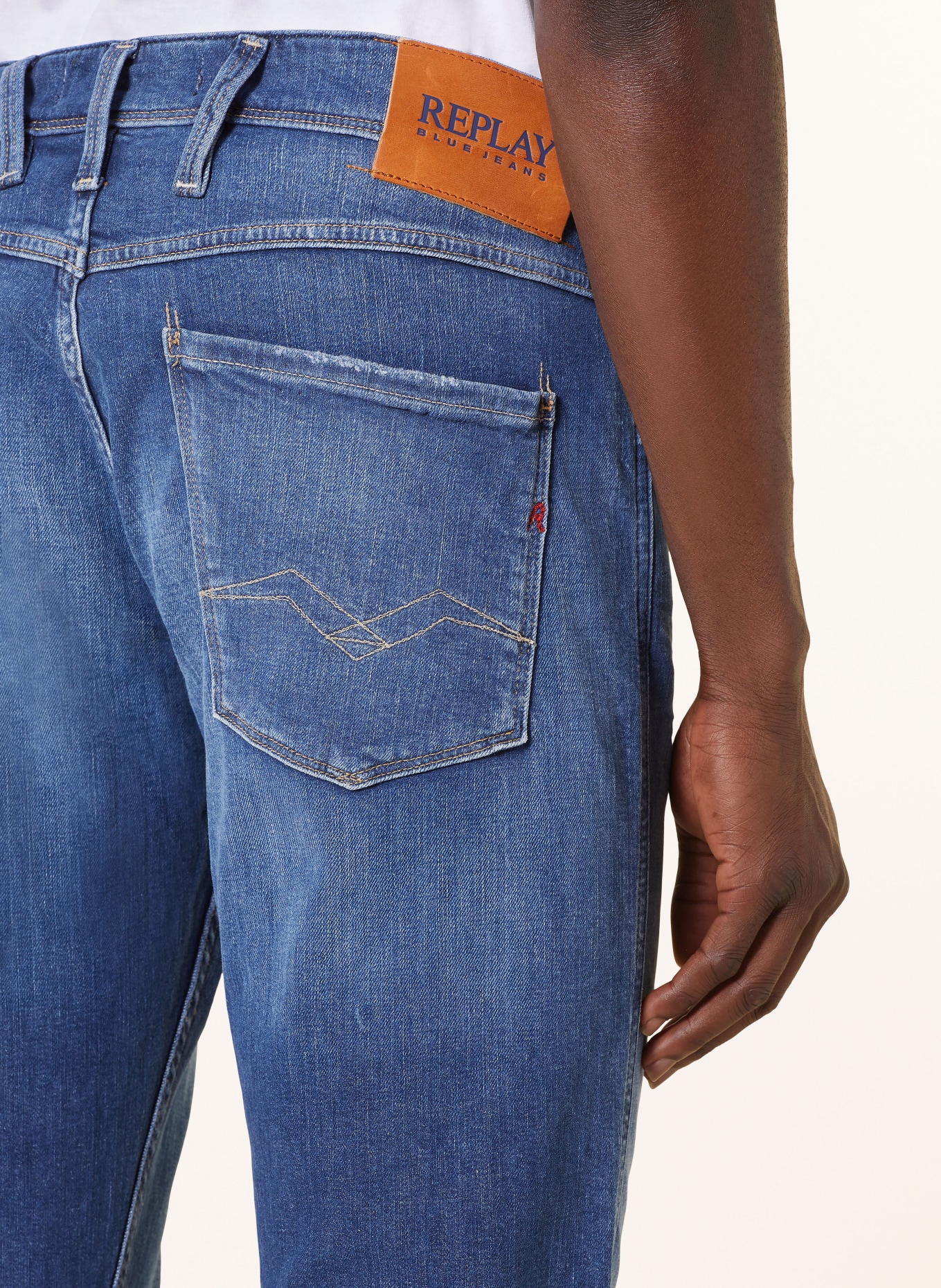 REPLAY Jeans slim fit, Color: 007 DARK BLUE (Image 6)
