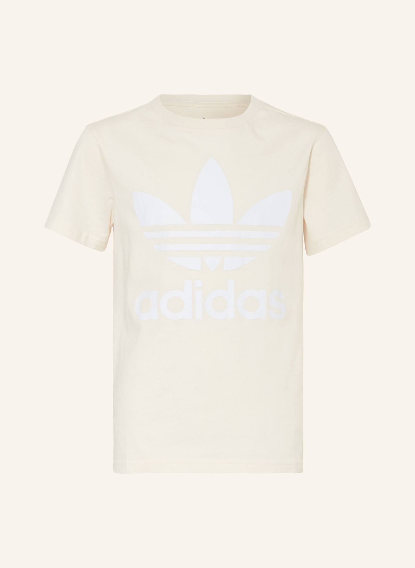 adidas Originals T-Shirt TREFOIL, Farbe: CREME/ HELLGRAU (Bild 1)