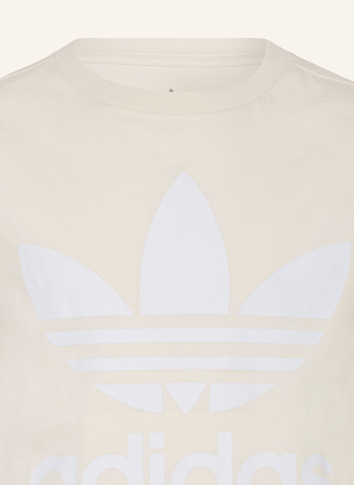 adidas Originals T-shirt TREFOIL, Kolor: KREMOWY/ JASNOCZARY (Obrazek 3)