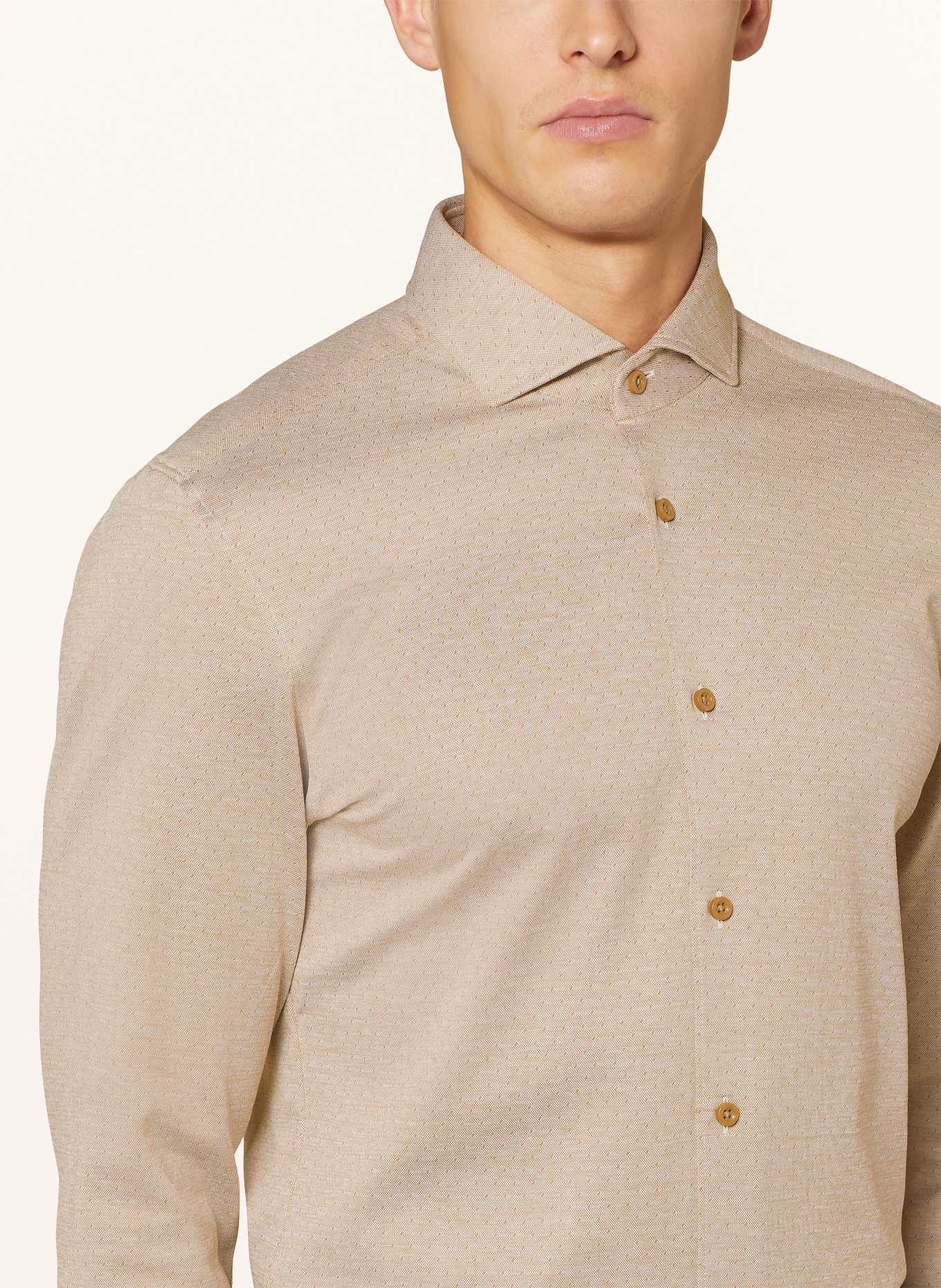 BOSS Jerseyhemd HAL Casual Fit, Farbe: BEIGE (Bild 4)