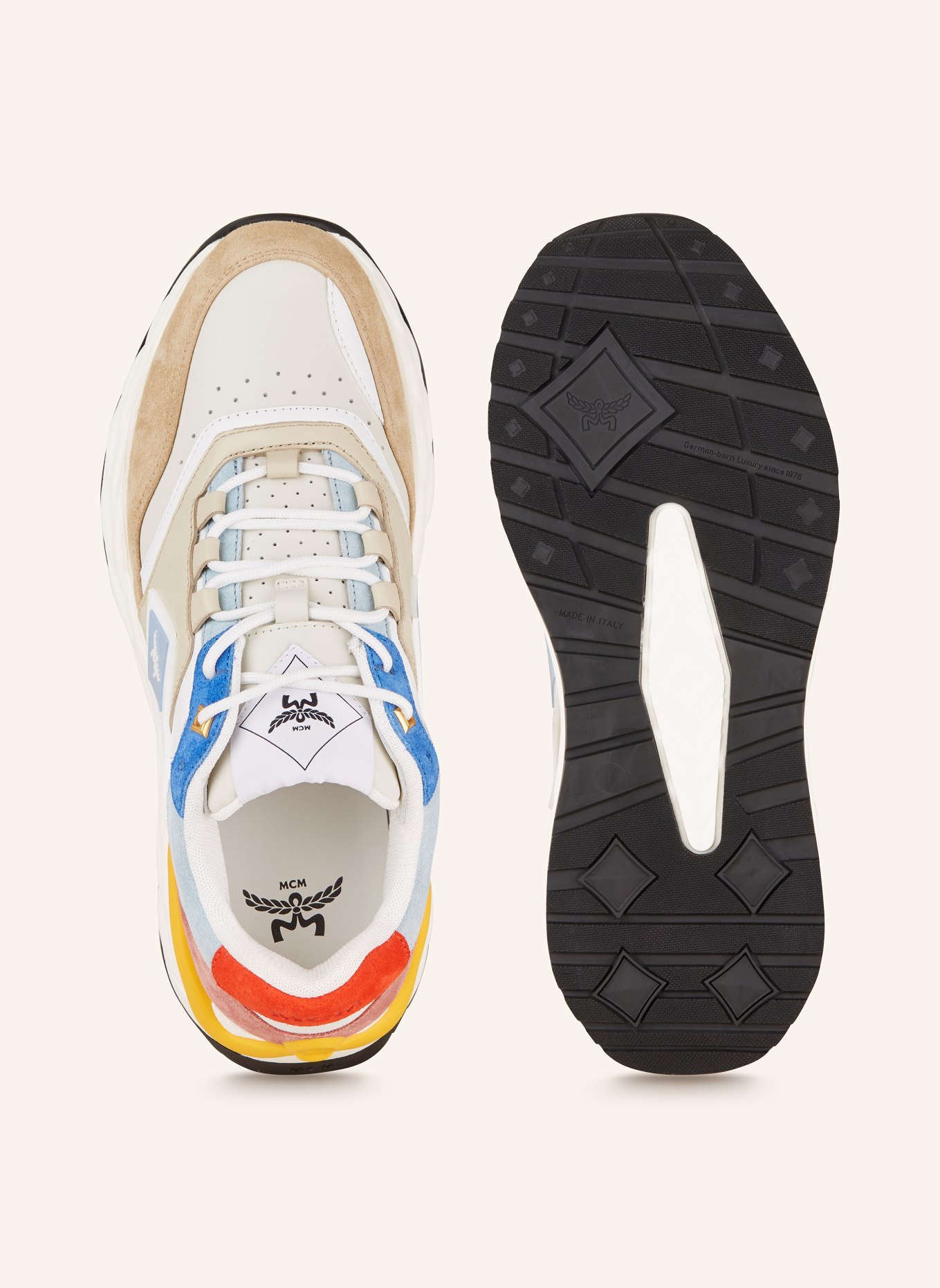 MCM Sneaker SKYWANDER, Farbe: BEIGE/ ALTROSA/ BLAU (Bild 5)