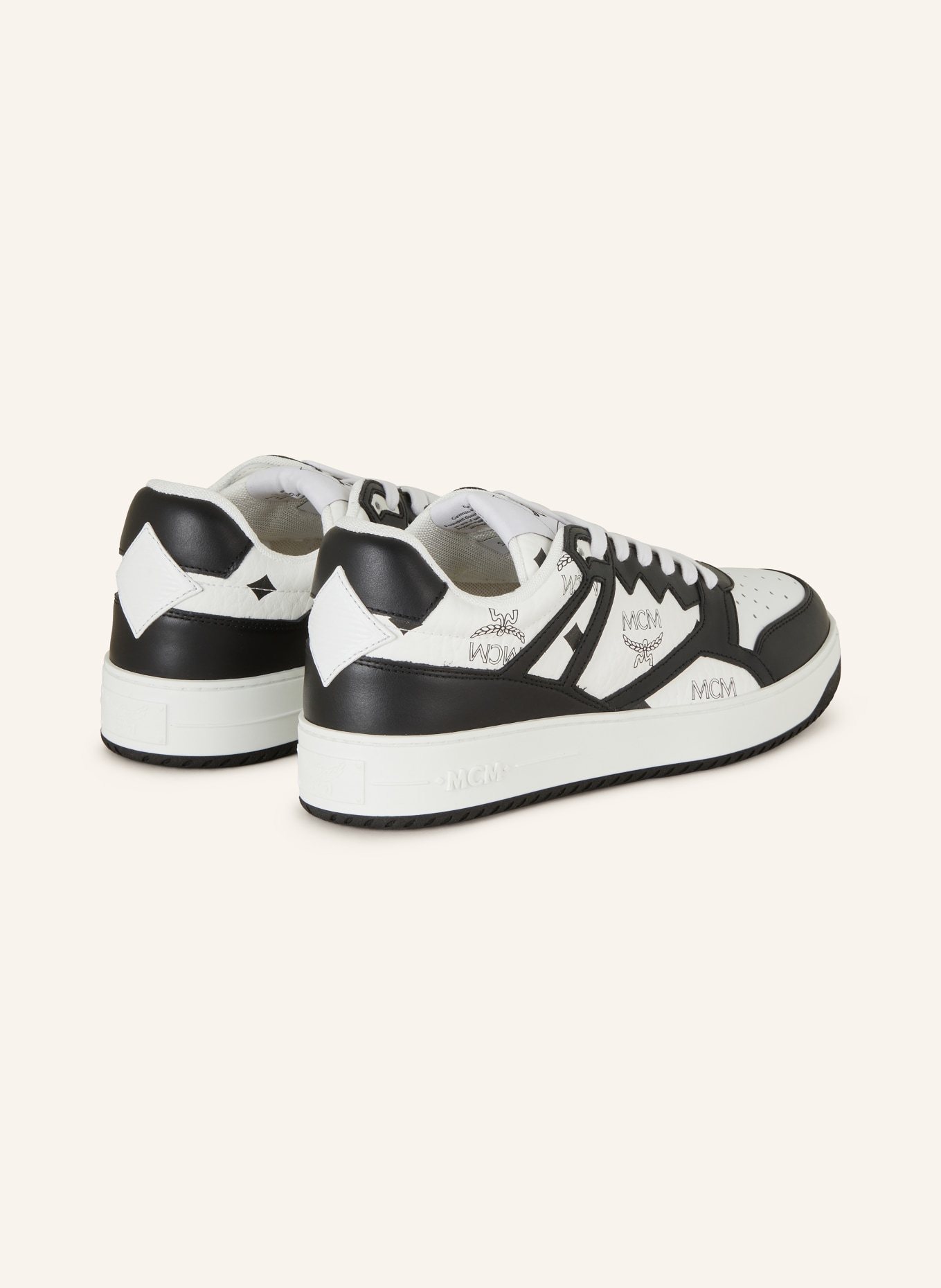 MCM Sneakersy NEO TERRAIN DERBY, Kolor: BW BLACK & WHITE (Obrazek 2)