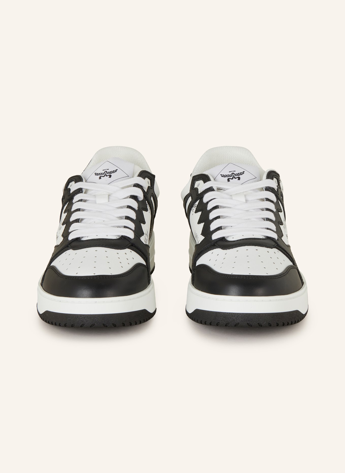 MCM Sneakersy NEO TERRAIN DERBY, Kolor: BW BLACK & WHITE (Obrazek 3)