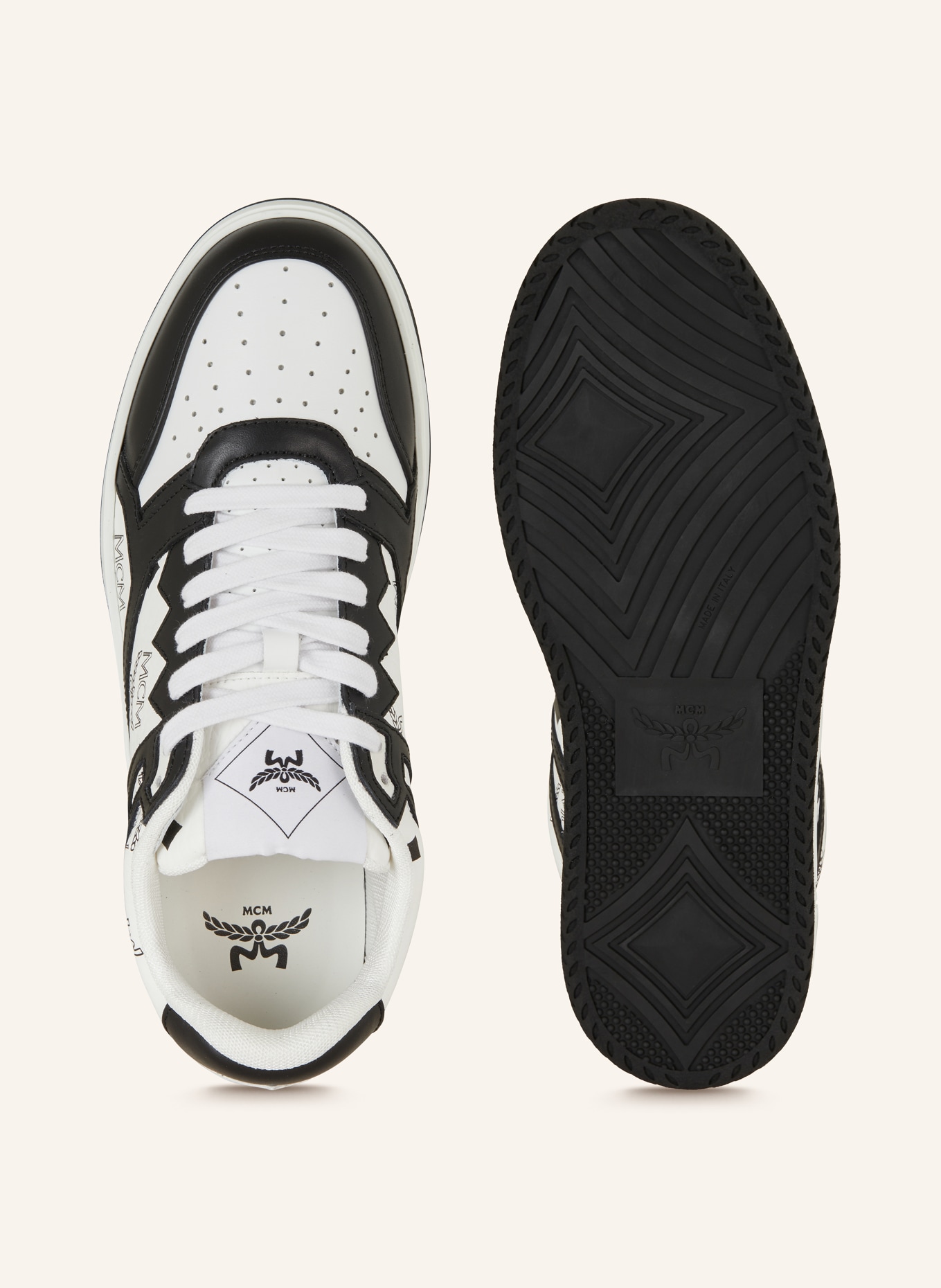 MCM Sneakersy NEO TERRAIN DERBY, Kolor: BW BLACK & WHITE (Obrazek 5)
