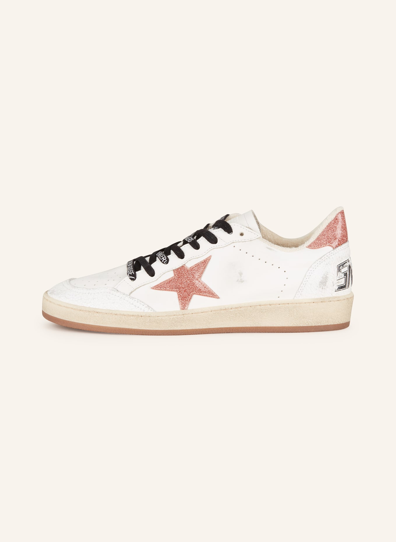 GOLDEN GOOSE Sneakers BALL STAR, Color: WHITE/ ROSE GOLD (Image 4)