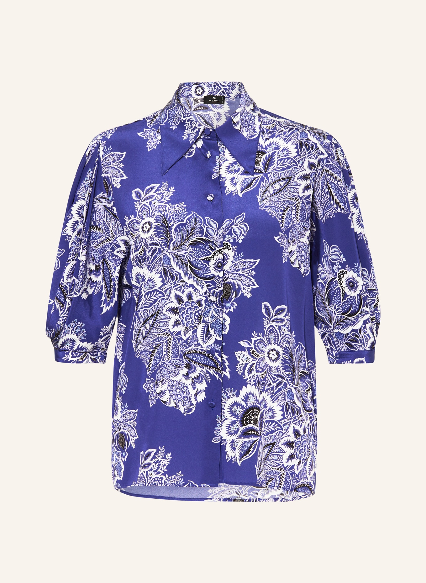 ETRO Shirt blouse in silk, Color: BLUE/ WHITE (Image 1)
