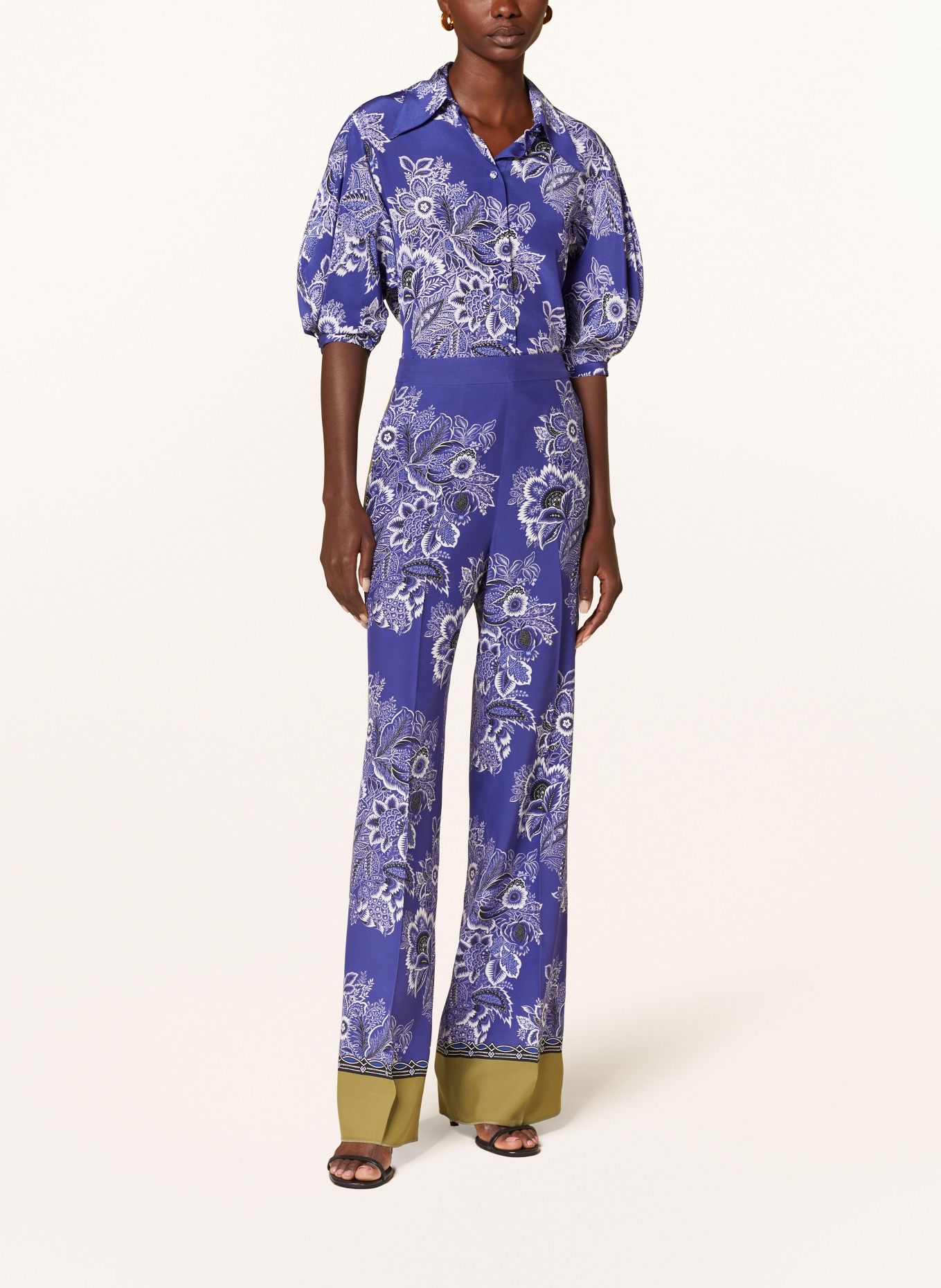 ETRO Shirt blouse in silk, Color: BLUE/ WHITE (Image 2)