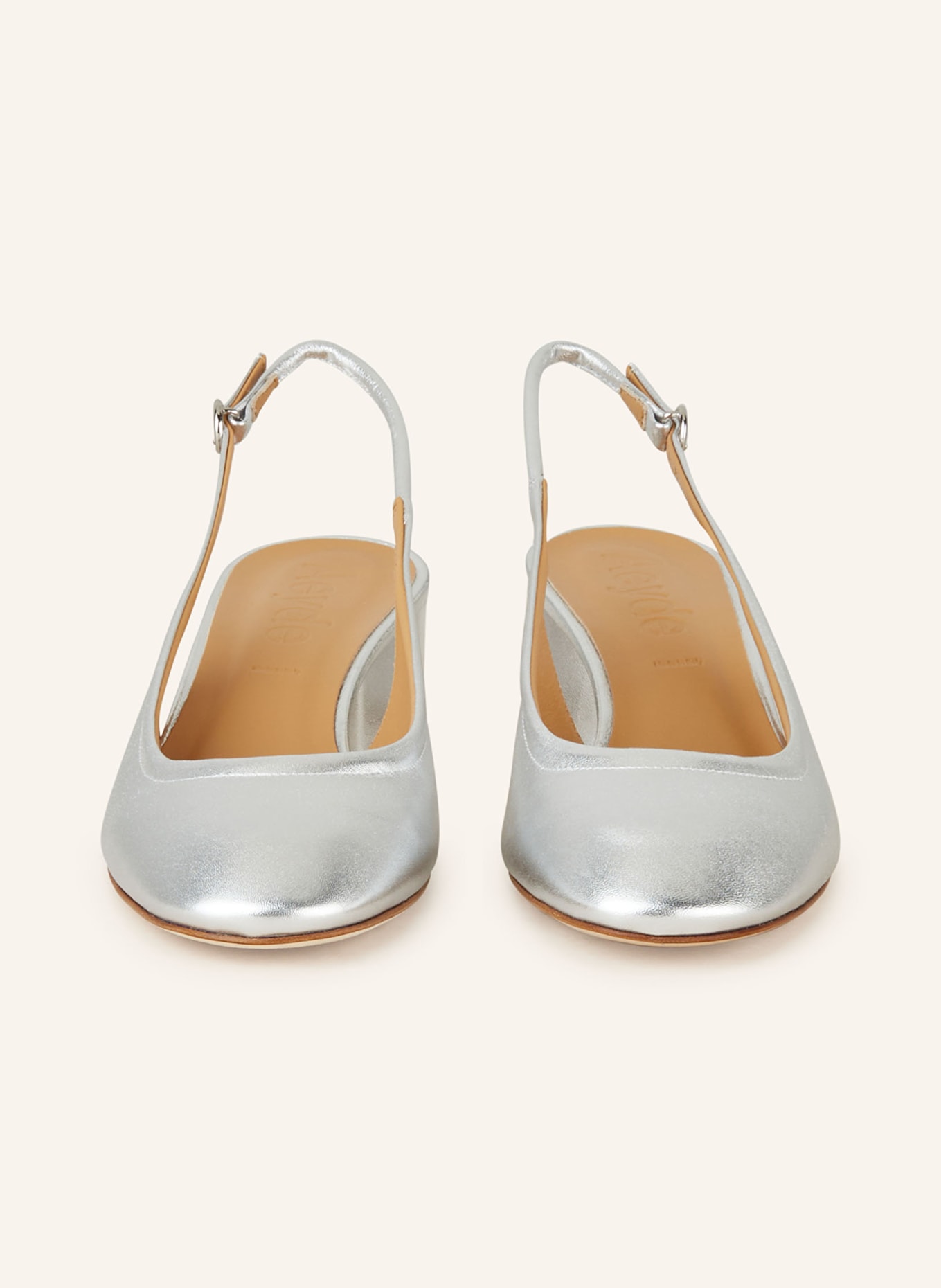 Aeyde Slingback pumps ROMY, Color: SILVER (Image 3)