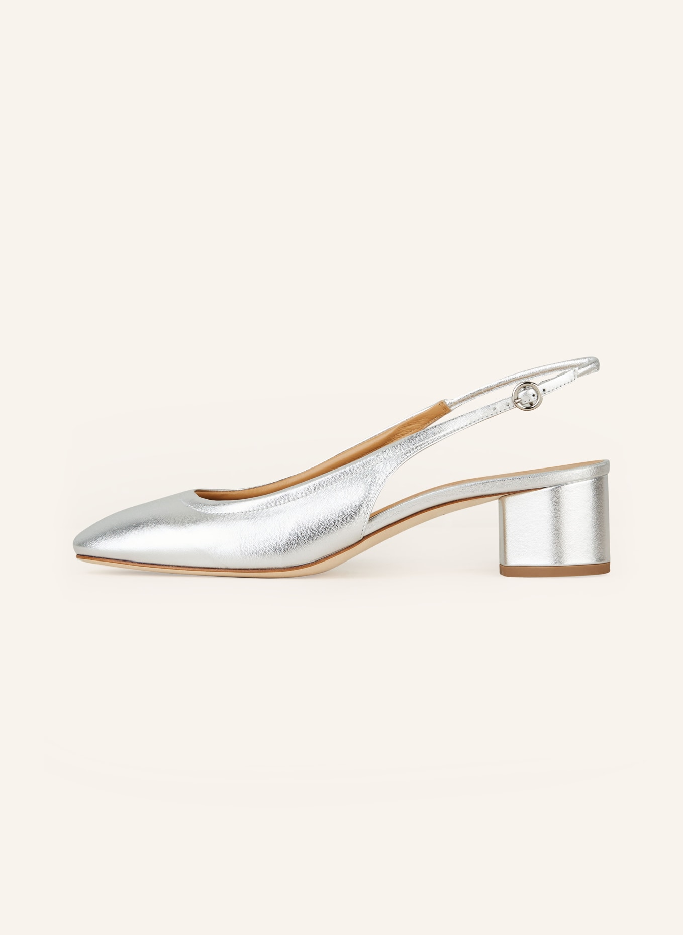 Aeyde Slingback pumps ROMY, Color: SILVER (Image 4)