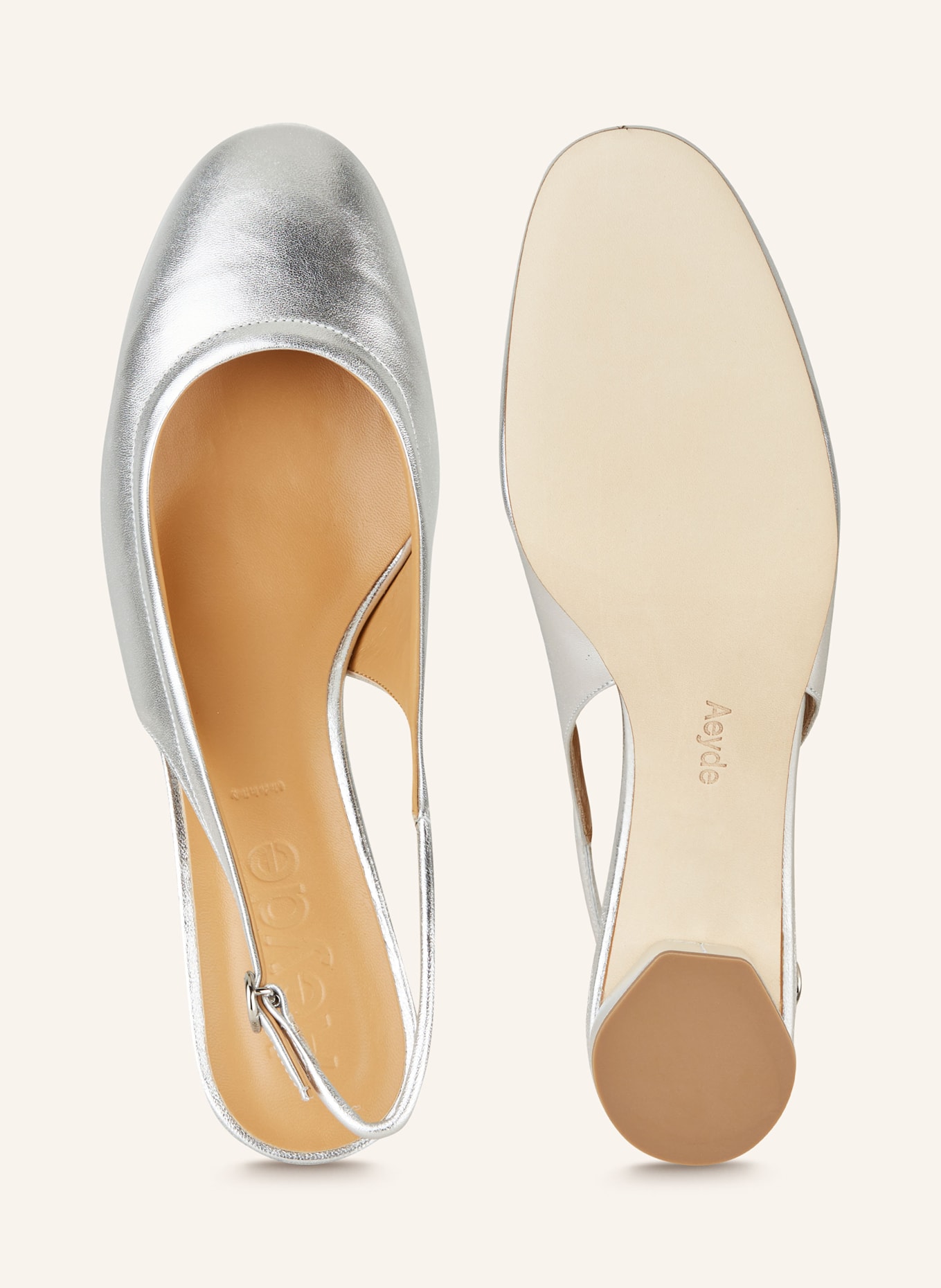 Aeyde Slingback pumps ROMY, Color: SILVER (Image 5)