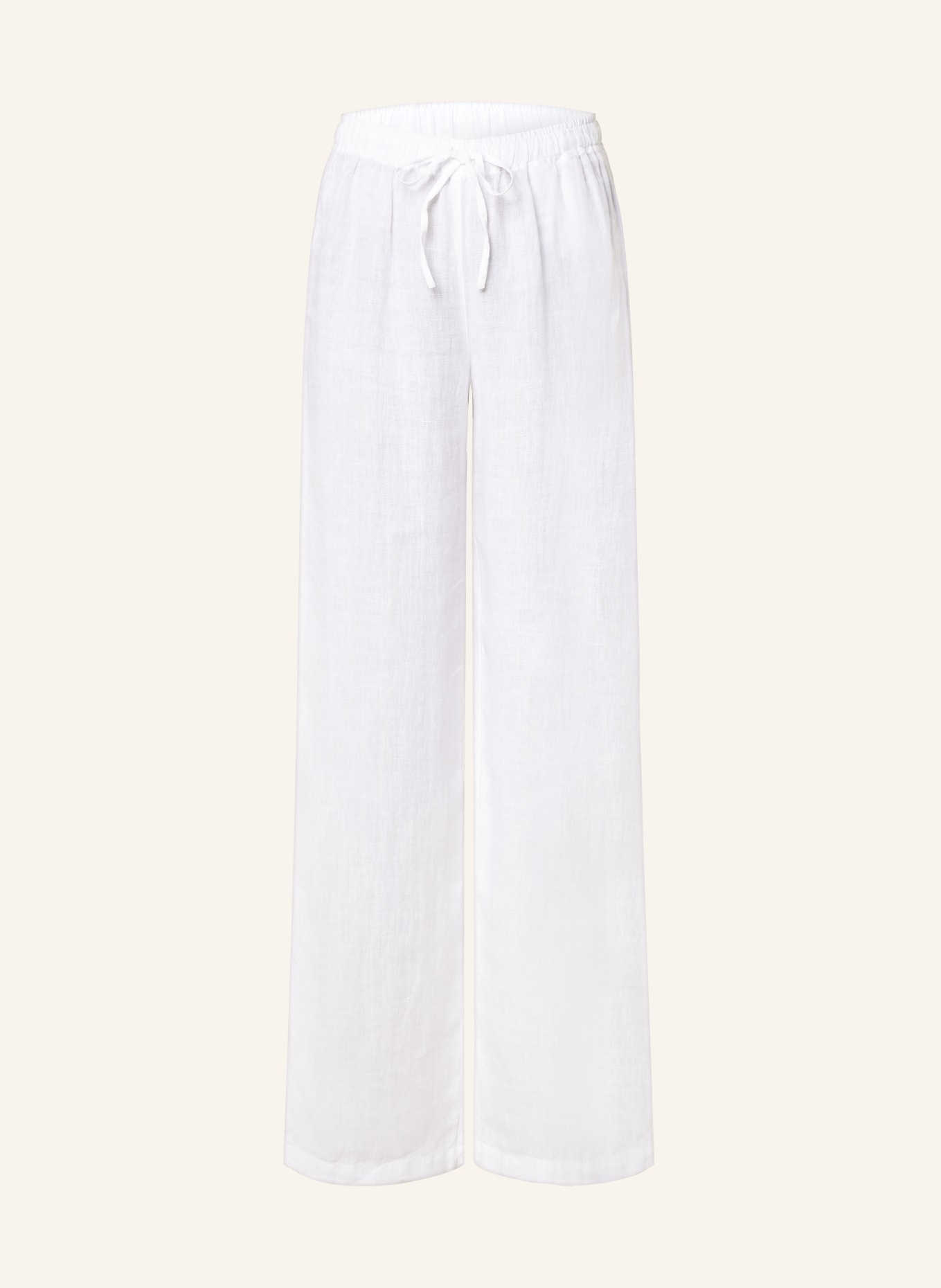 120%lino Linen trousers, Color: WHITE (Image 1)