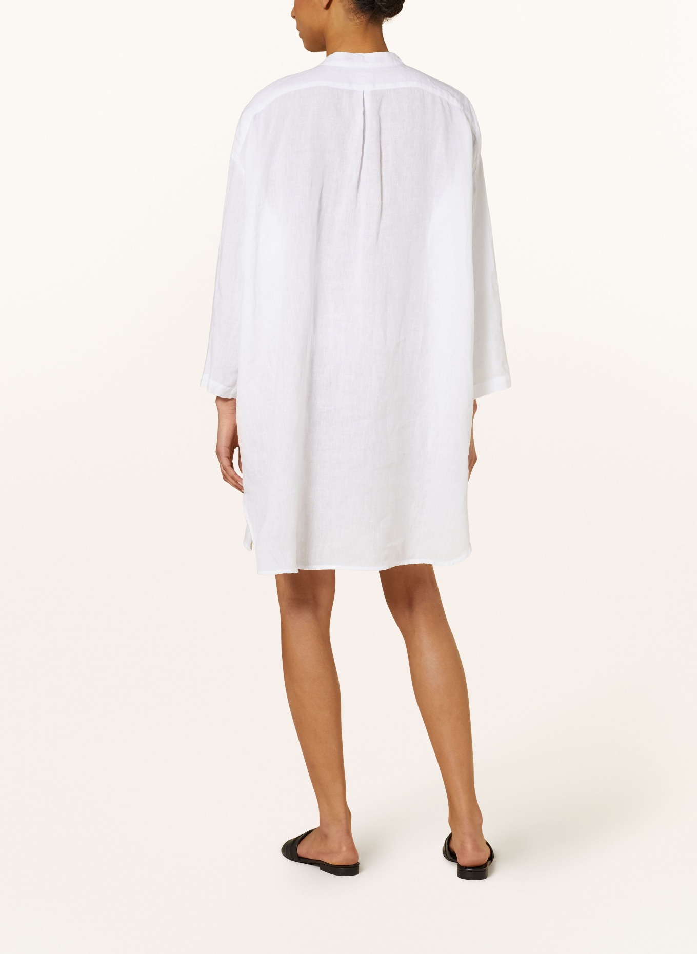 120%lino Beach dress made of linen, Color: WHITE (Image 3)