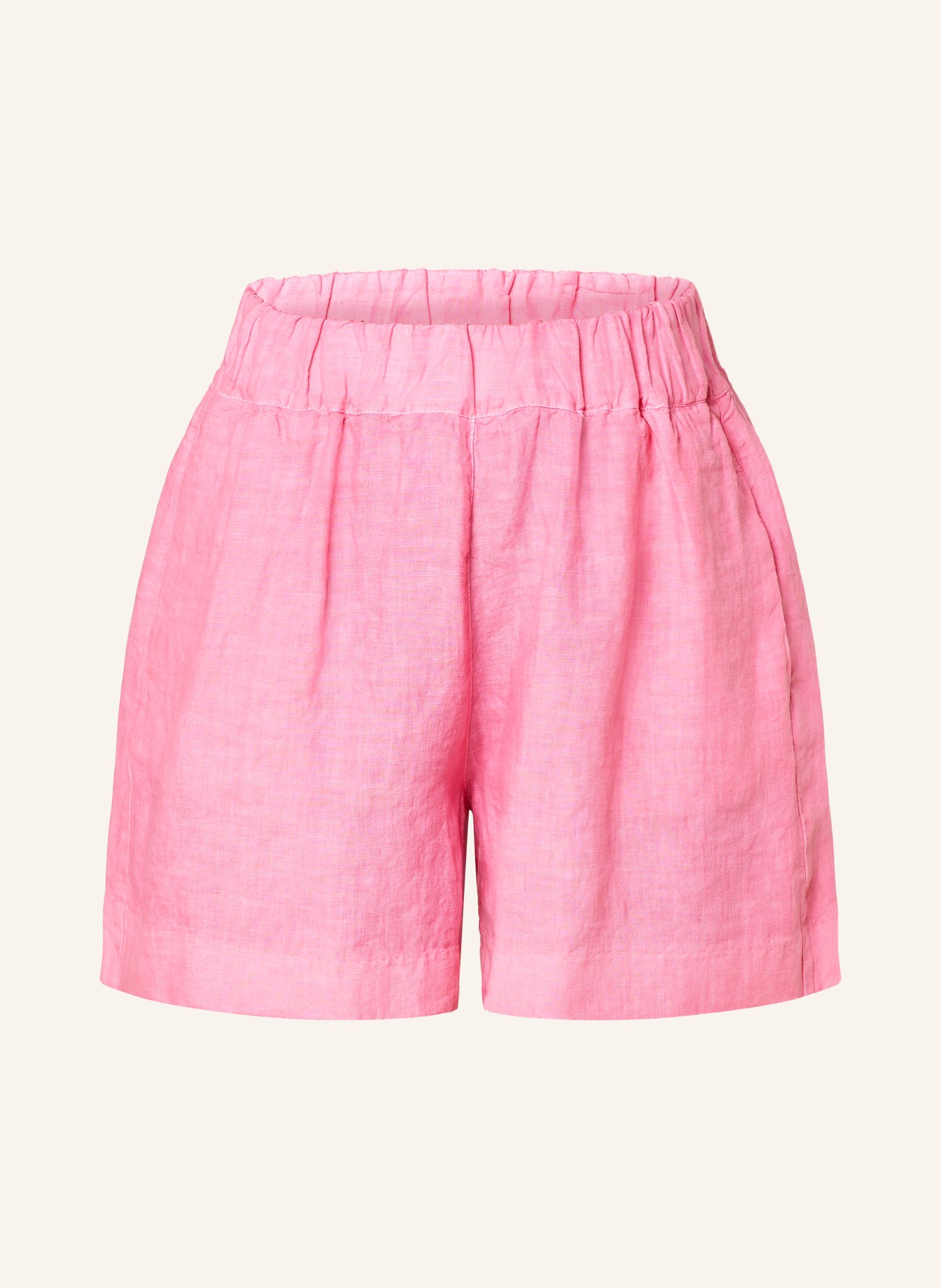 120%lino Linen shorts, Color: FUCHSIA (Image 1)