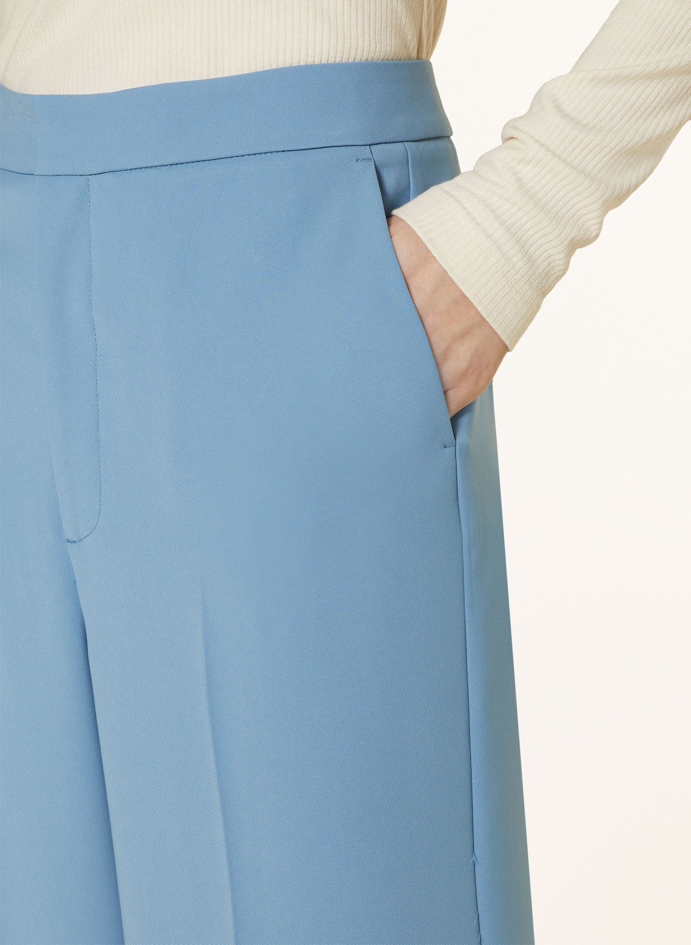 MOS MOSH Wide leg trousers MMBELLIS LEIA, Color: LIGHT BLUE (Image 5)