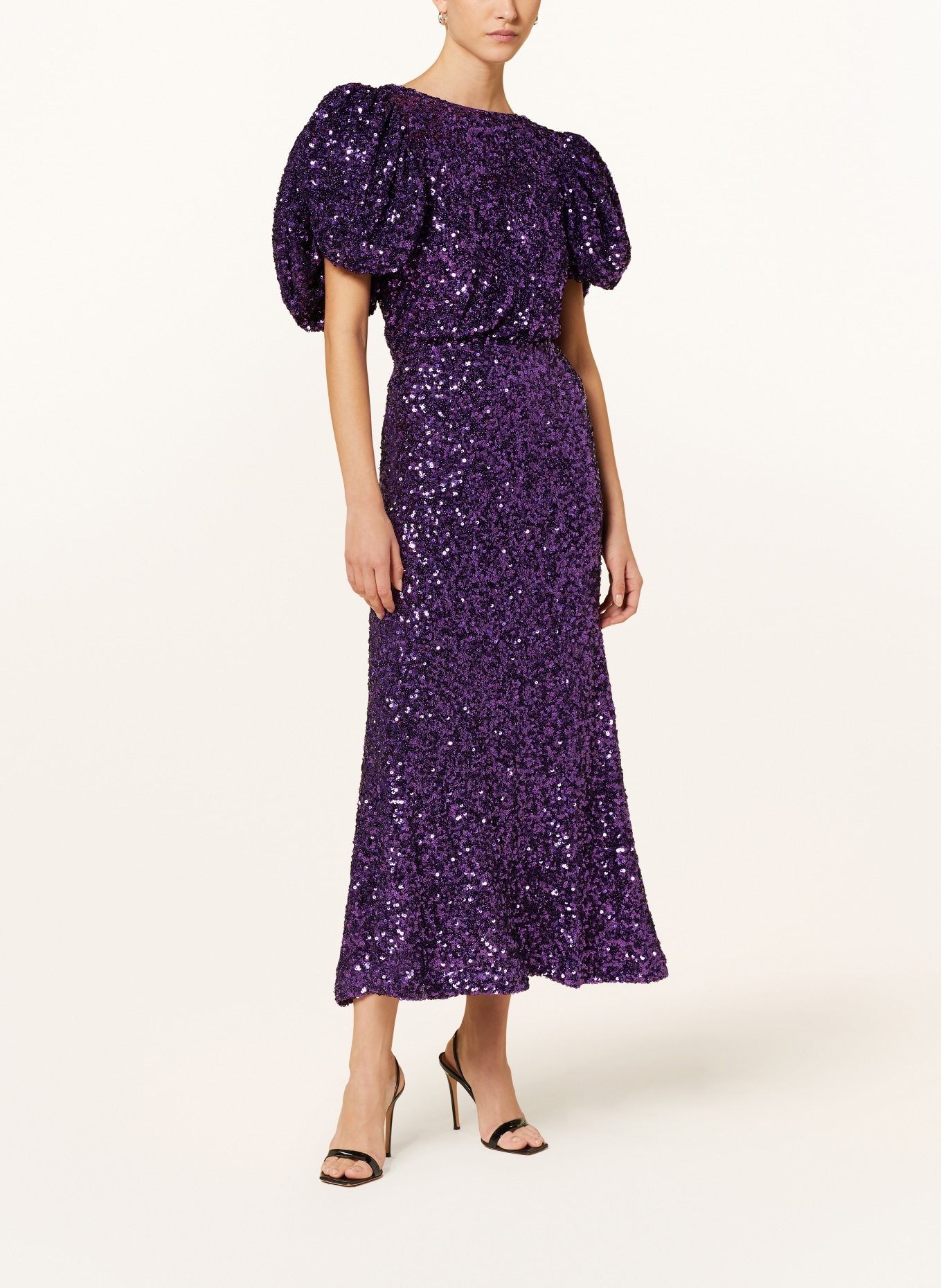 ROTATE Cocktail dress with sequins, Color: PURPLE (Image 2)