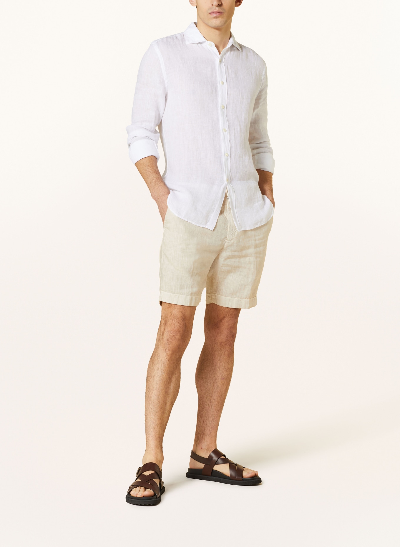 120%lino Linen shorts, Color: ECRU (Image 2)