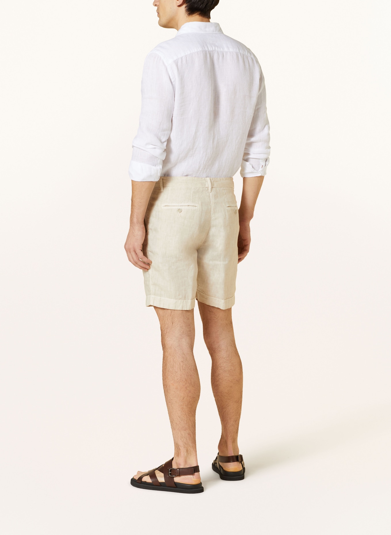 120%lino Linen shorts, Color: ECRU (Image 3)