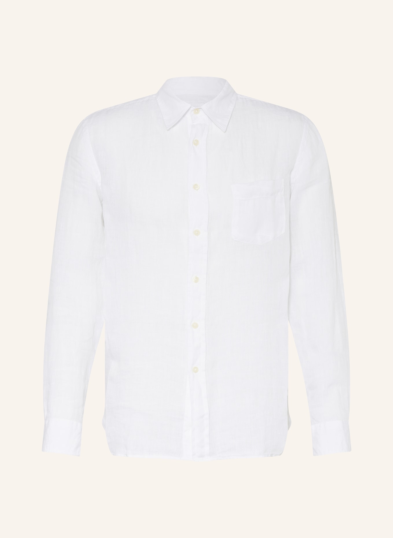 120%lino Linen shirt regular fit, Color: WHITE (Image 1)