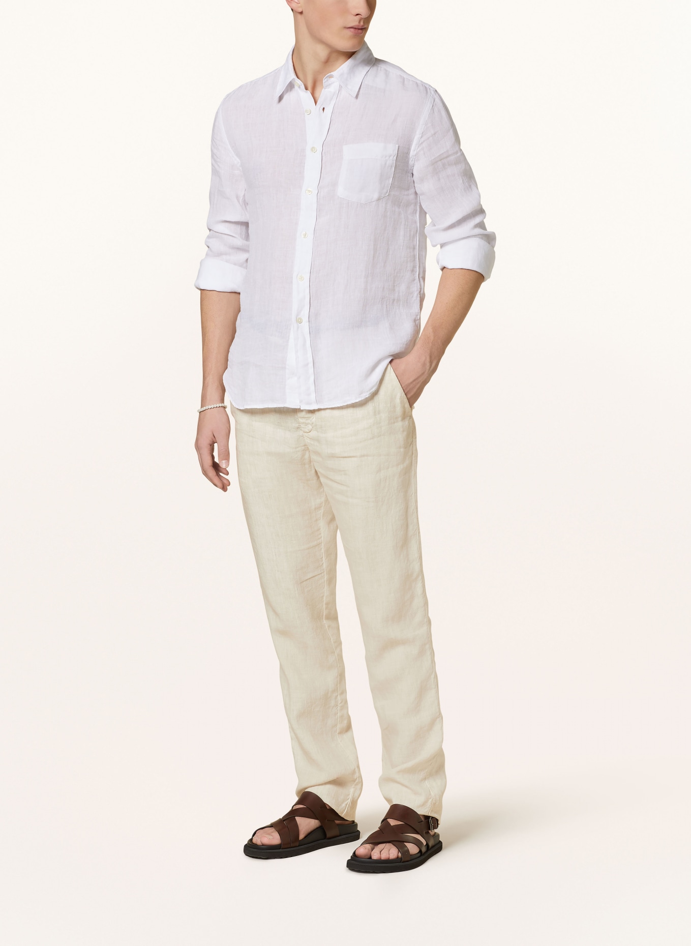 120%lino Lněná košile Regular Fit, Barva: BÍLÁ (Obrázek 2)