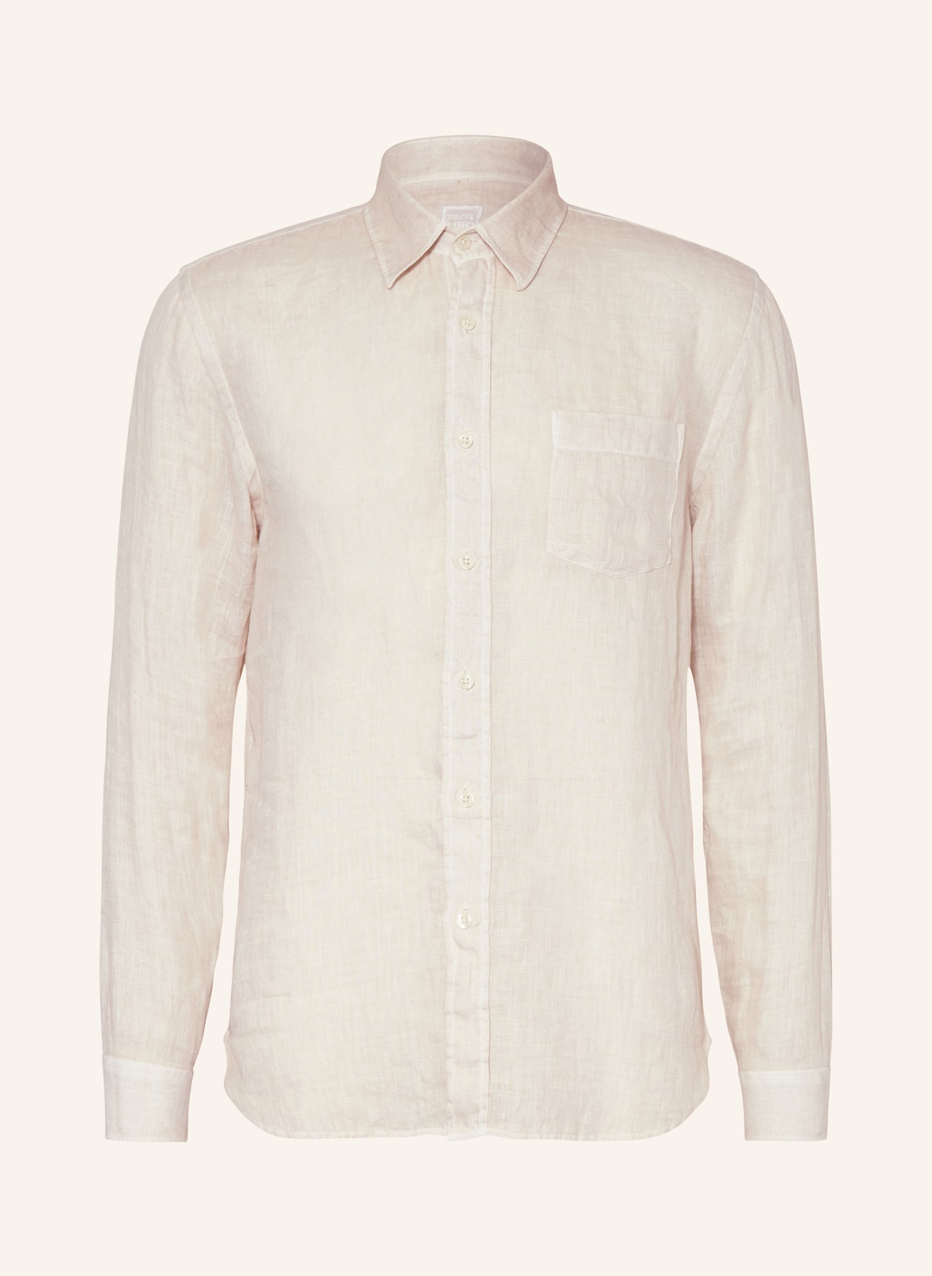 120%lino Leinenhemd Regular Fit, Farbe: HELLBRAUN (Bild 1)