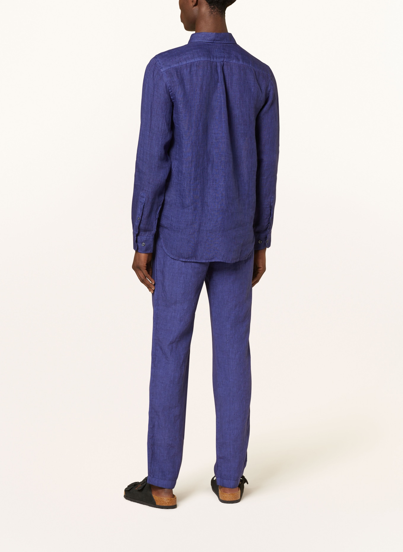 120%lino Linen shirt regular fit: DARK BLUE