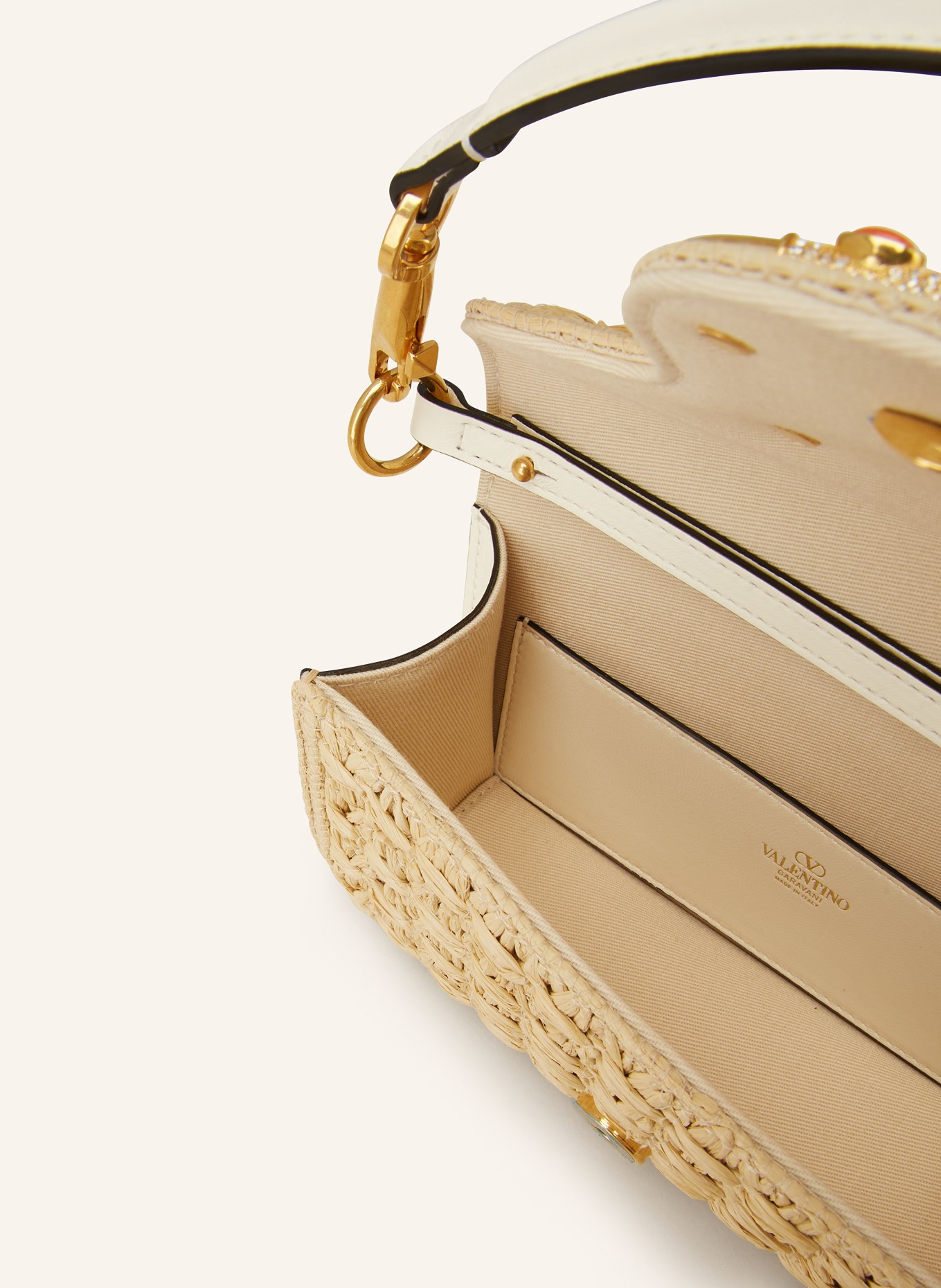 VALENTINO GARAVANI Shoulder bag LOCO SMALL, Color: BEIGE/ GOLD (Image 3)
