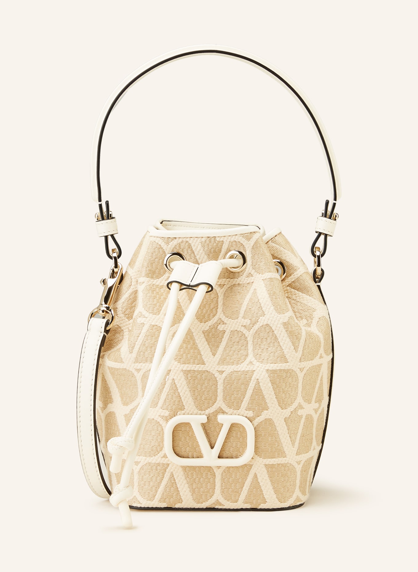 VALENTINO GARAVANI Crossbody bag VLOGO SIGNATURE MINI, Color: ECRU/ CREAM (Image 1)