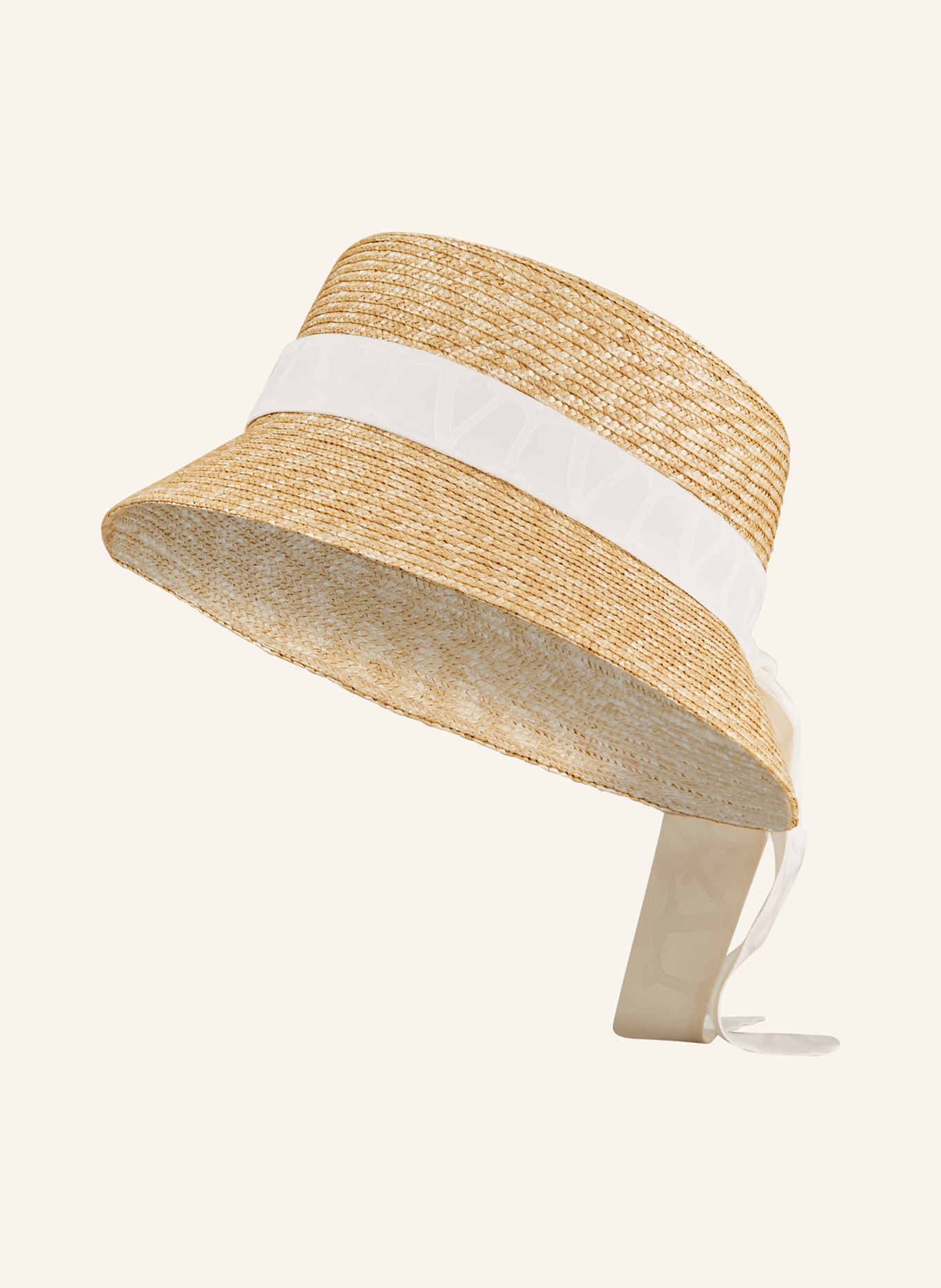 VALENTINO GARAVANI Slaměný klobouk, Barva: SVĚTLE HNĚDÁ (Obrázek 1)