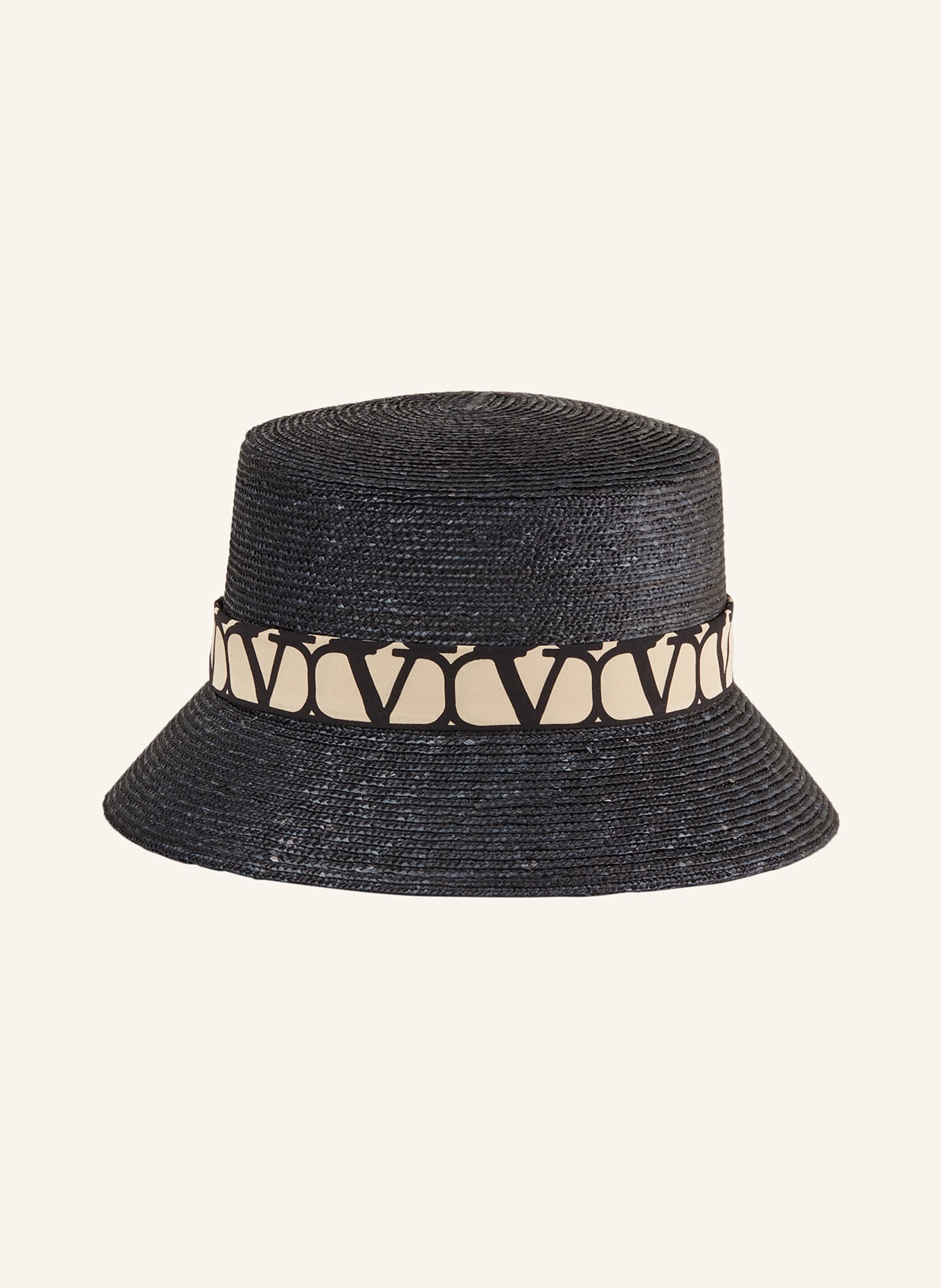 VALENTINO GARAVANI Straw hat, Color: BLACK (Image 2)