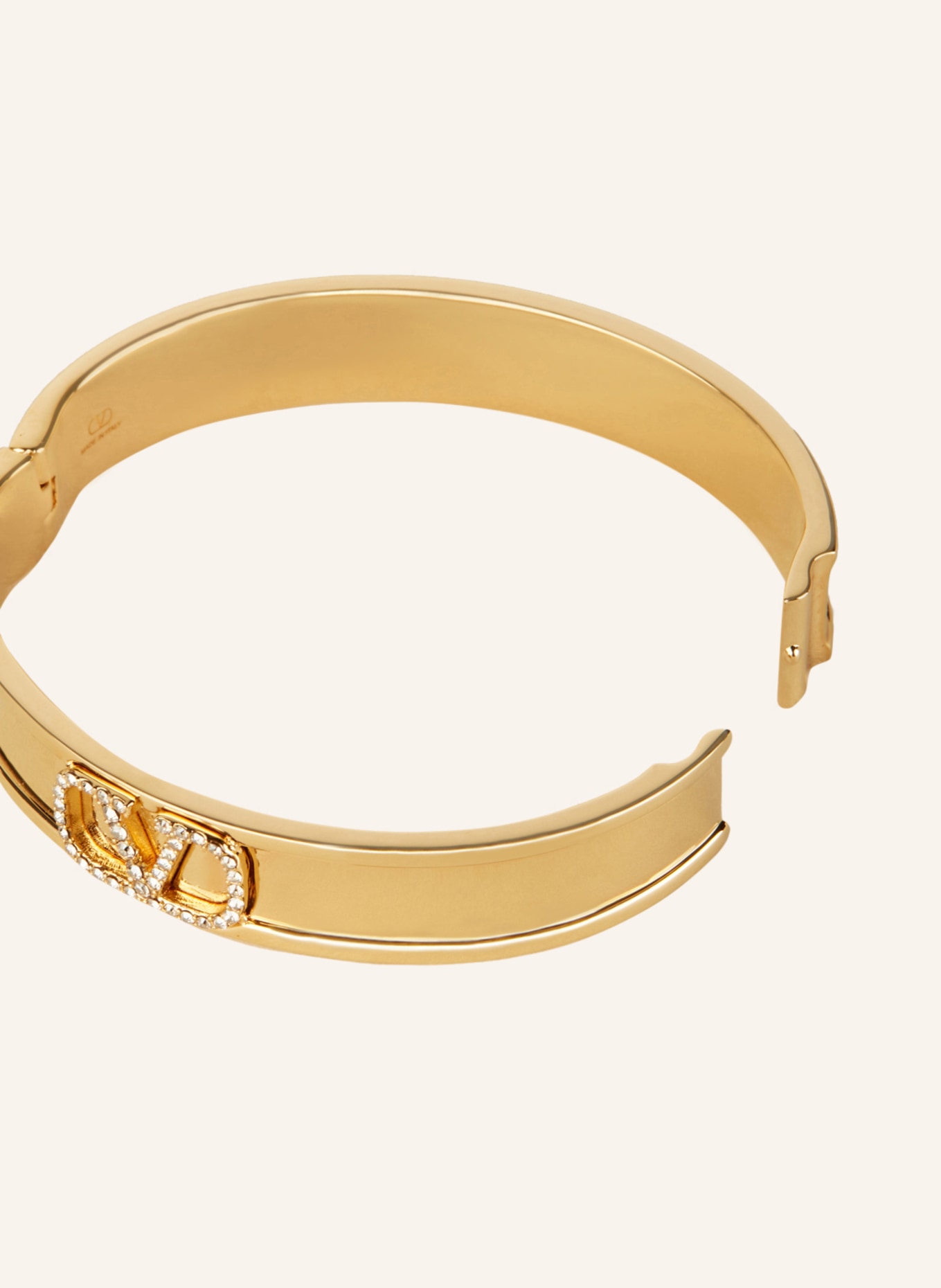 VALENTINO GARAVANI Bracelet VLOGO SIGNATURE with Swarovski® crystals, Color: GOLD/ WHITE (Image 2)