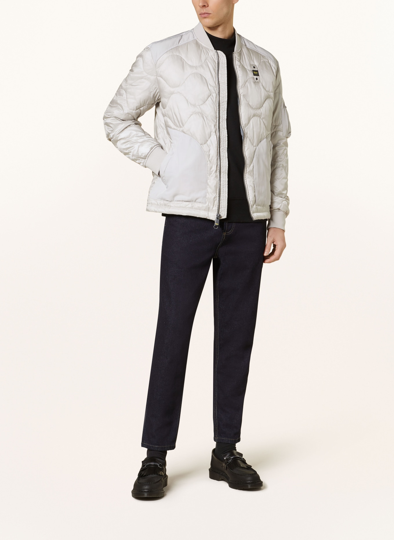 Blauer Quilted jacket, Color: LIGHT GRAY (Image 2)