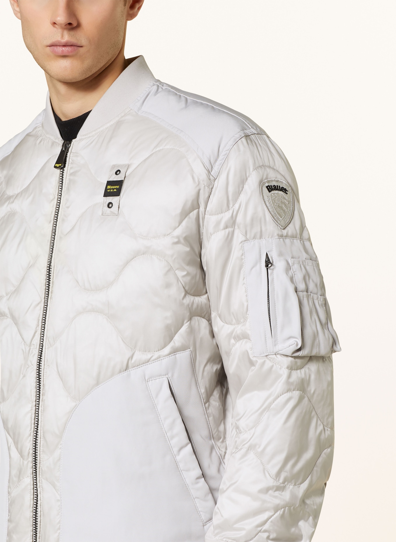 Blauer Quilted jacket, Color: LIGHT GRAY (Image 4)