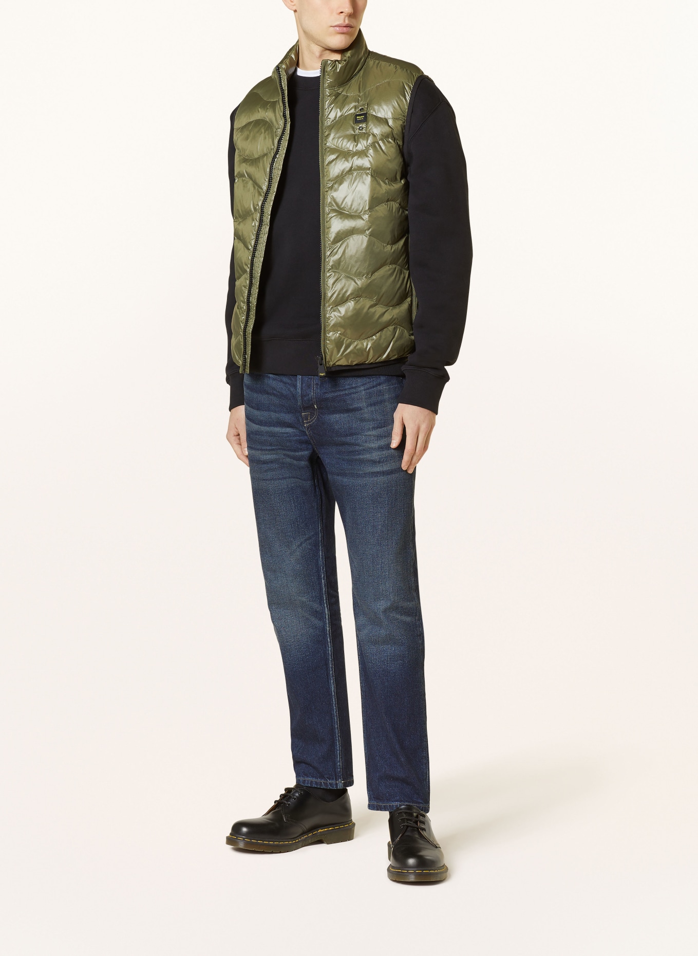 Blauer Quilted vest with DUPONT™ SORONA® insulation, Color: OLIVE (Image 2)