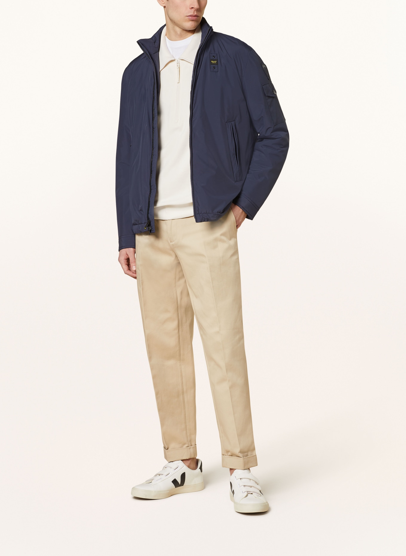 Blauer Overjacket: DUNKELBLAU