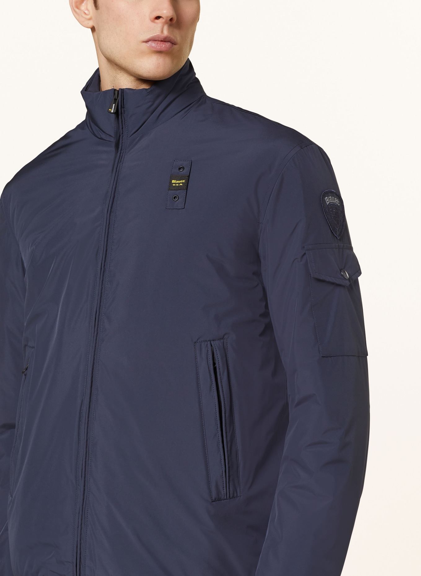Blauer Overjacket: DUNKELBLAU