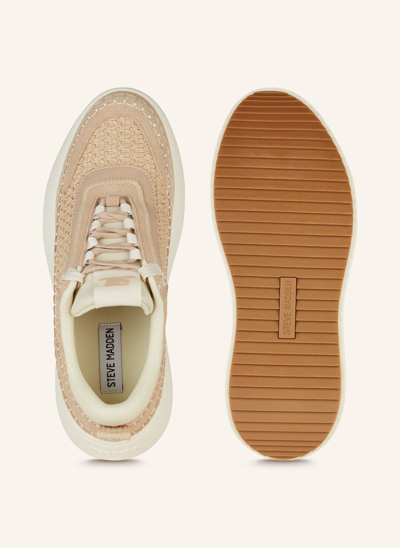 STEVE MADDEN Platform sneakers, Color: BEIGE (Image 5)