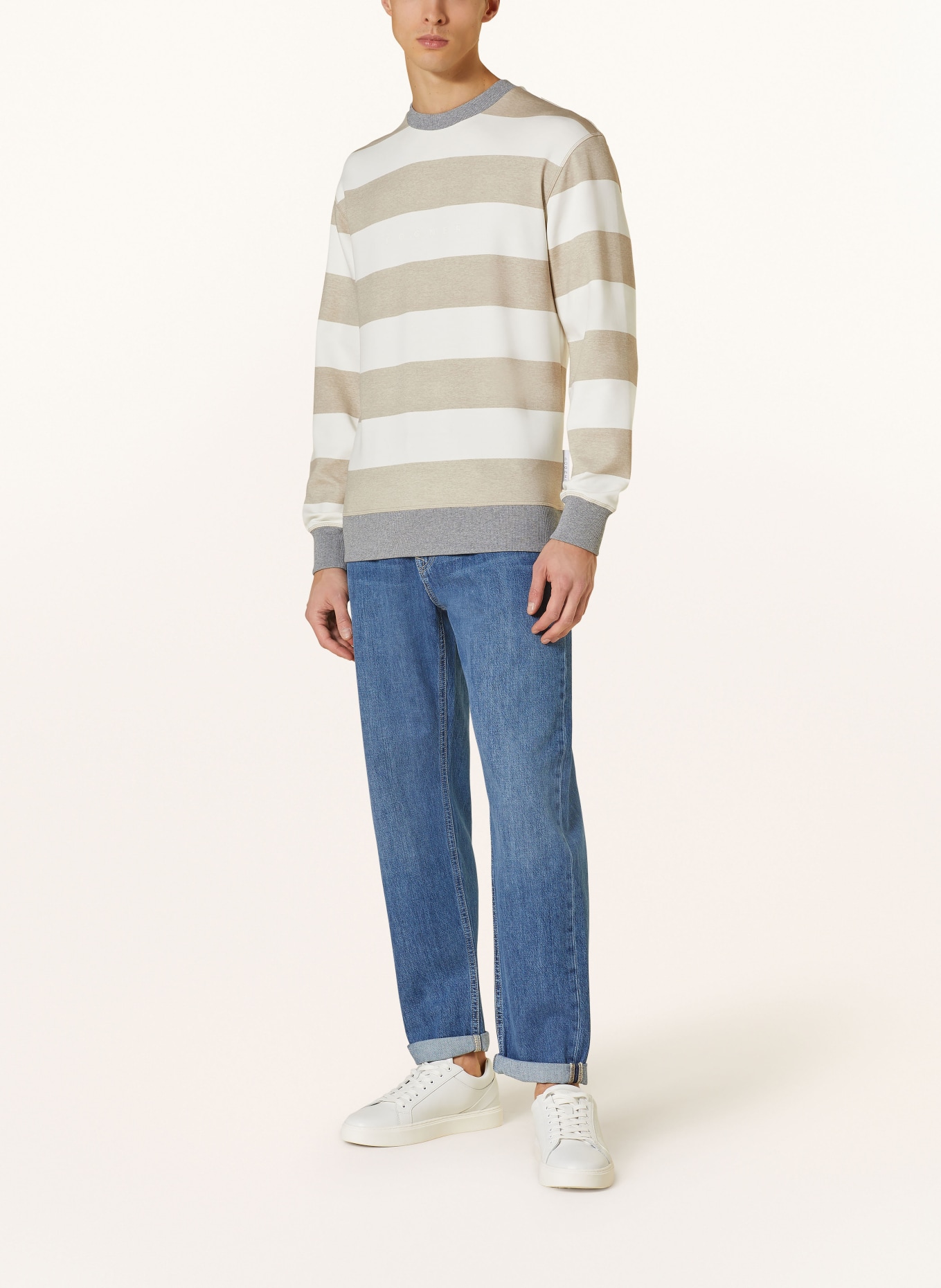 BOGNER Sweatshirt HANJO, Color: CREAM/ BEIGE (Image 2)