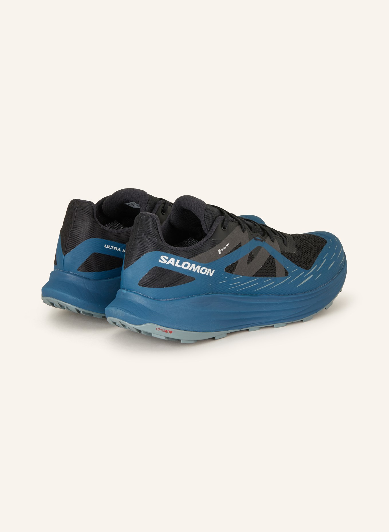 SALOMON Trail running shoes ULTRA FLOW GTX, Color: BLACK/ TEAL (Image 2)