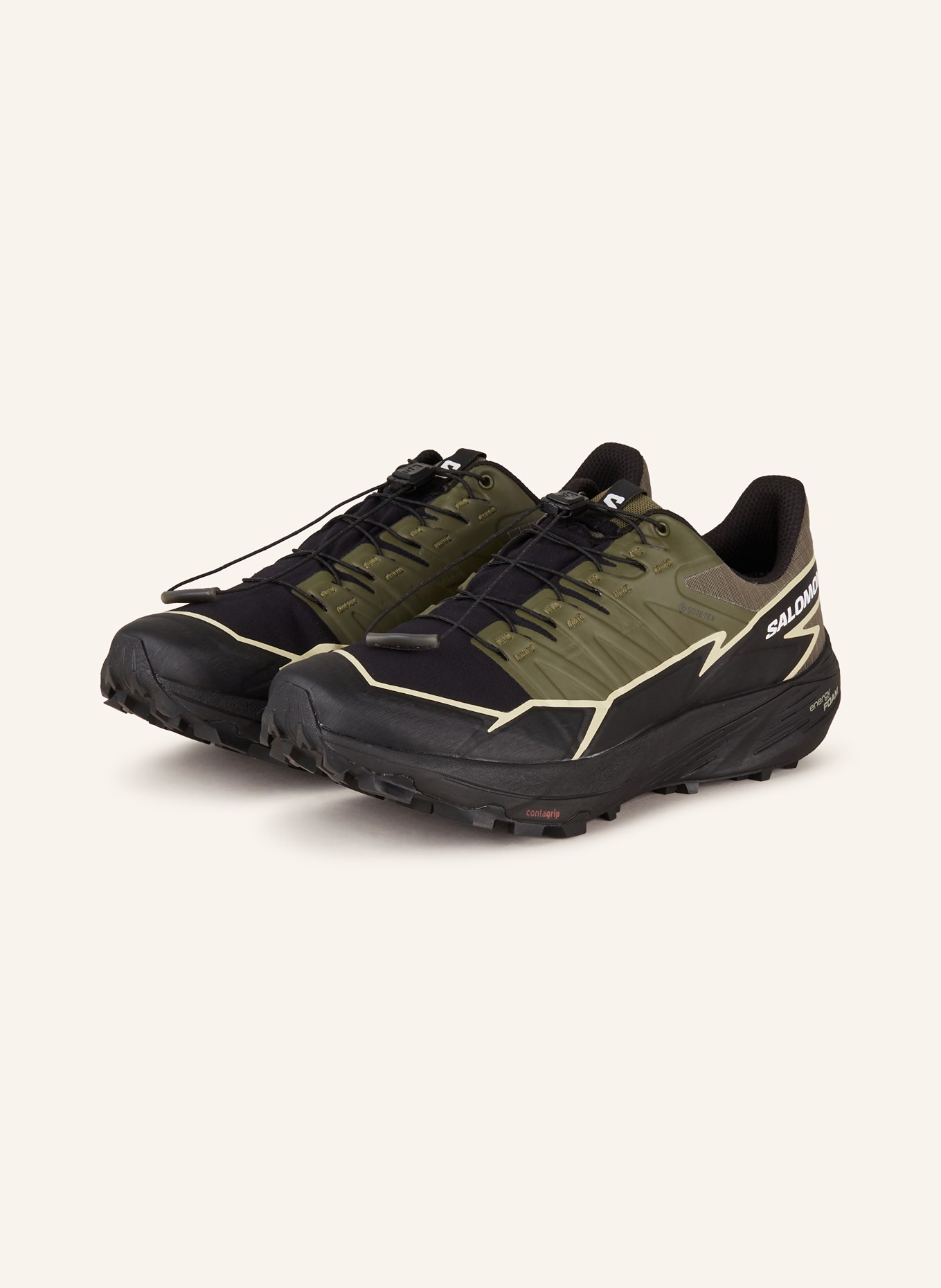 SALOMON Trailrunning-Schuhe THUNDERCROSS GTX, Farbe: KHAKI/ SCHWARZ (Bild 1)