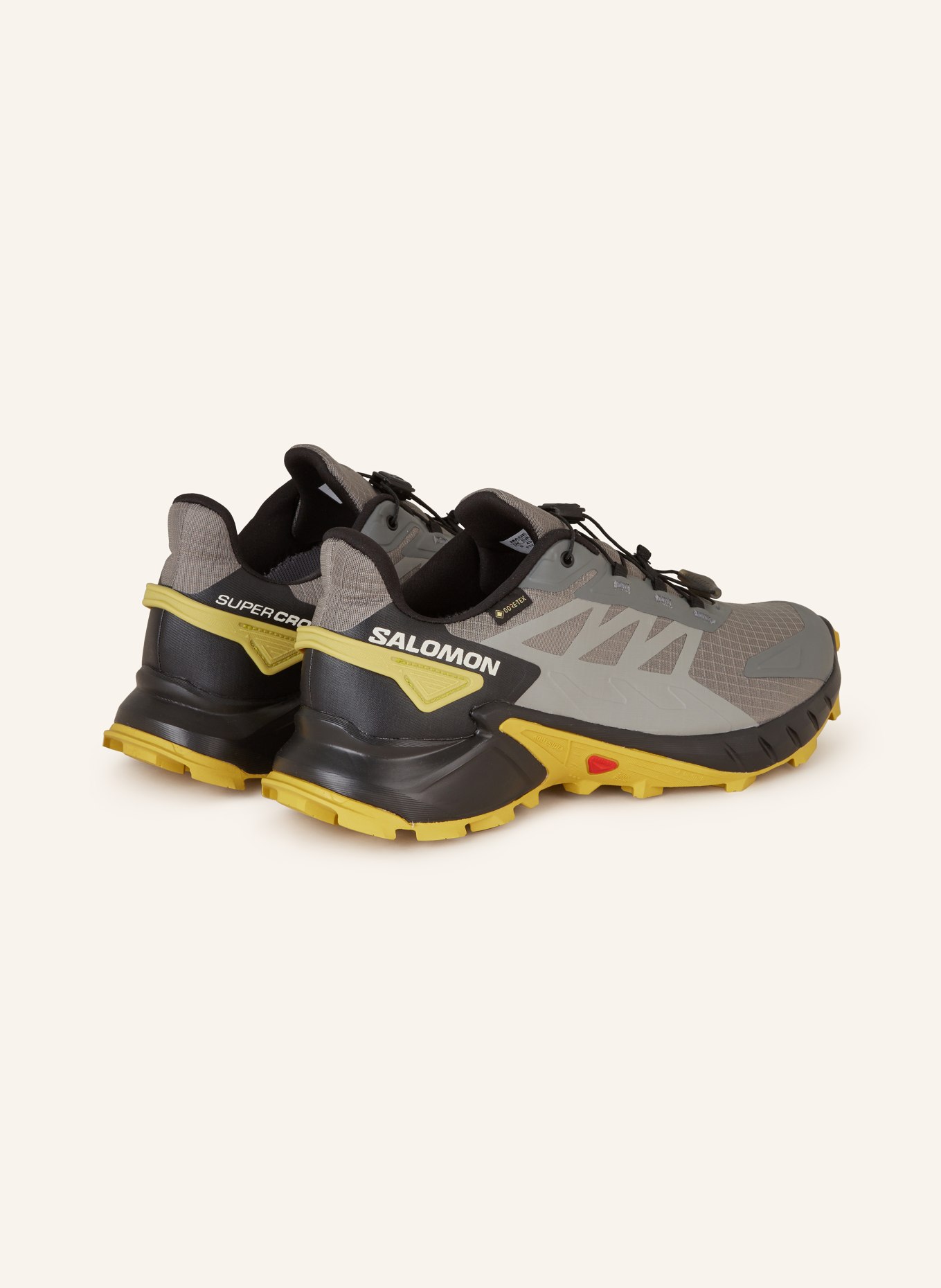 SALOMON Trail running shoes SUPERCROSS 4 GTX, Color: GRAY/ BLACK/ DARK YELLOW (Image 2)