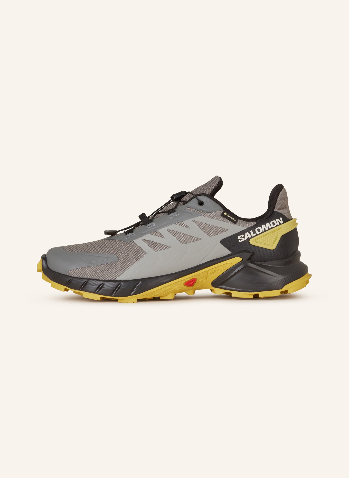 SALOMON Trailrunning-Schuhe SUPERCROSS 4 GTX, Farbe: GRAU/ SCHWARZ/ DUNKELGELB (Bild 4)