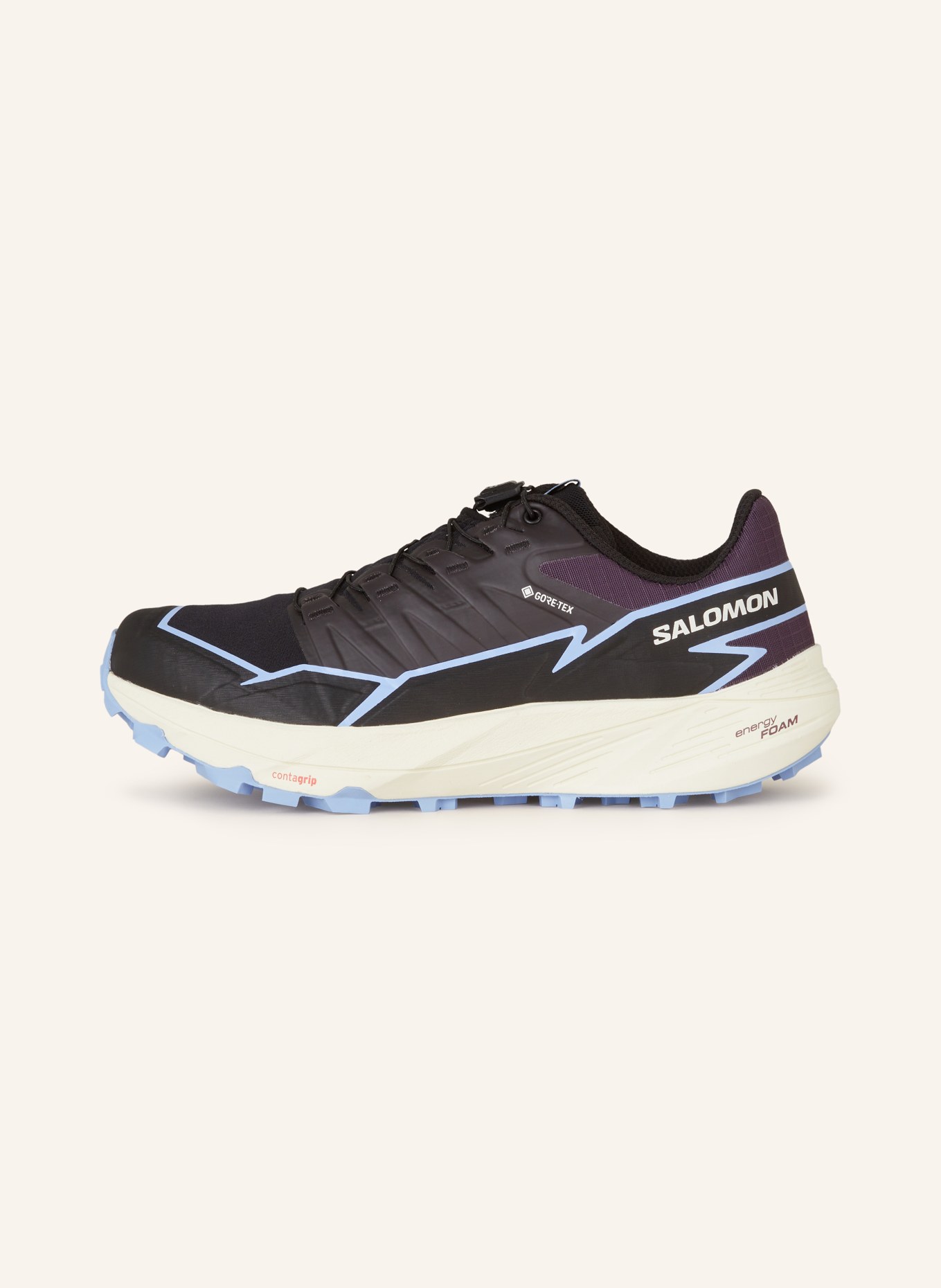 SALOMON Trail running shoes THUNDERCROSS GTX, Color: BLACK/ LIGHT BLUE (Image 4)