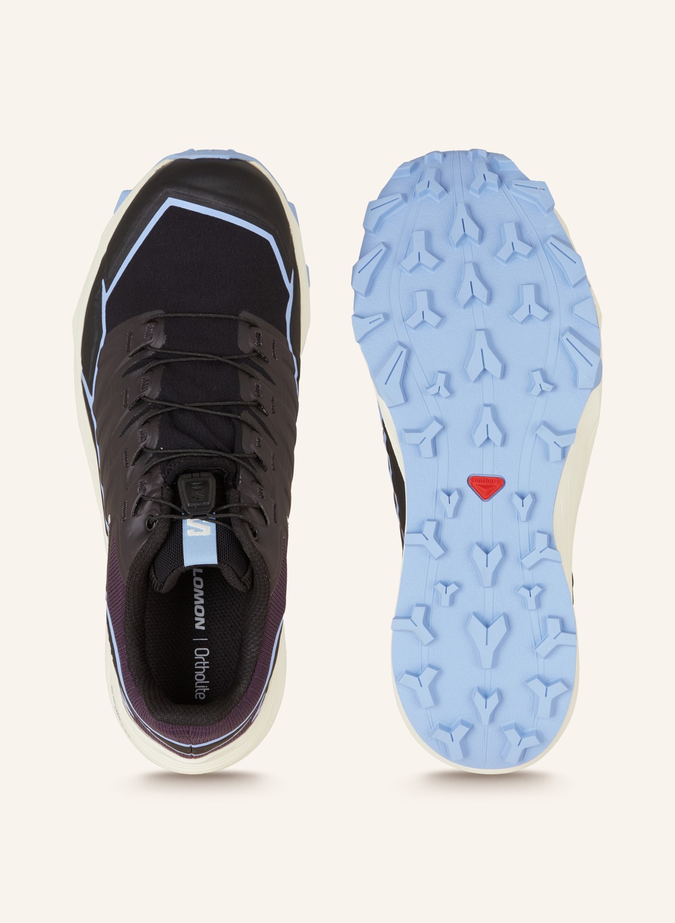 SALOMON Trail running shoes THUNDERCROSS GTX, Color: BLACK/ LIGHT BLUE (Image 5)
