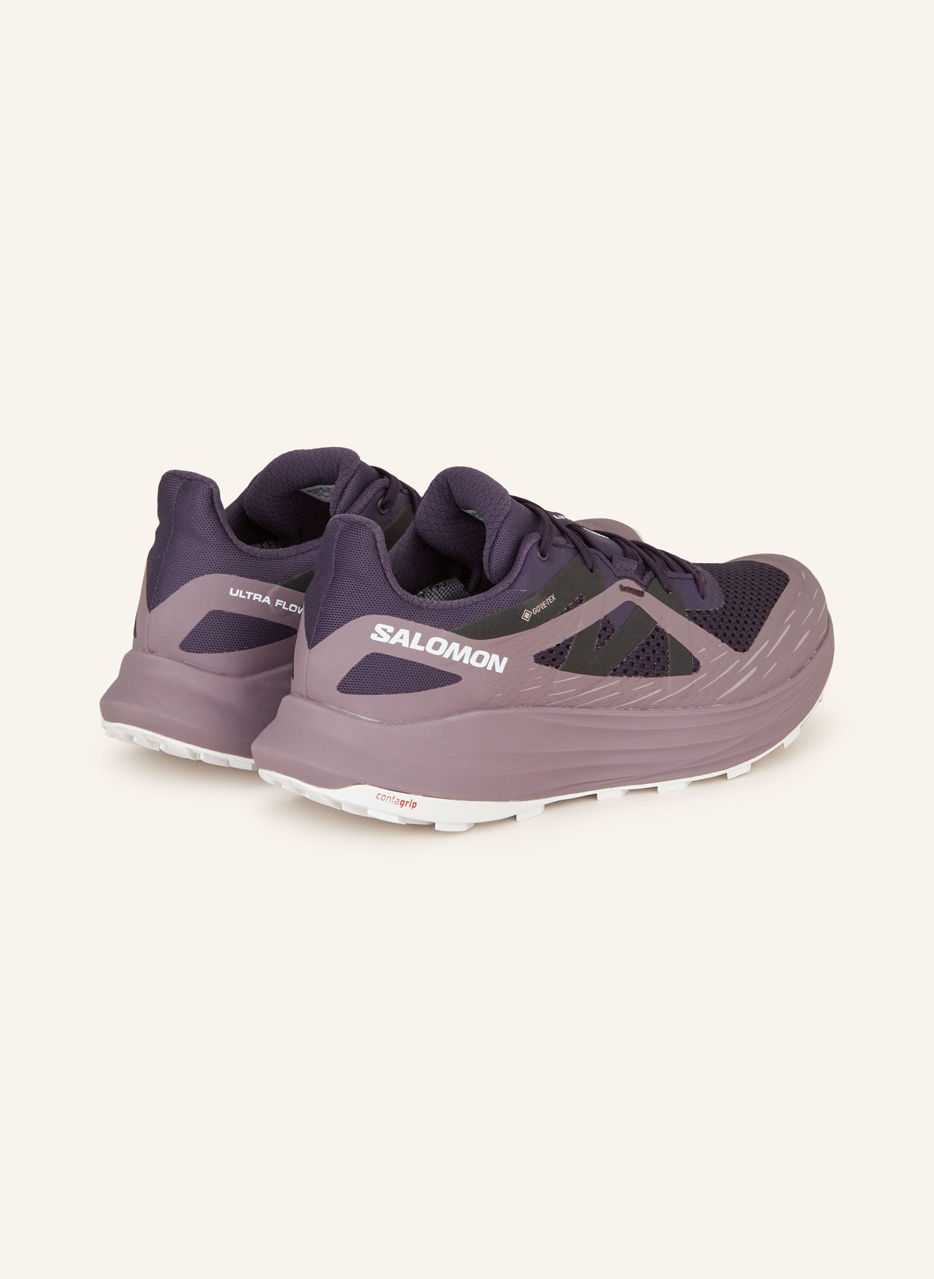SALOMON Trail running shoes ULTRA FLOW GTX, Color: PURPLE/ BLACK (Image 2)