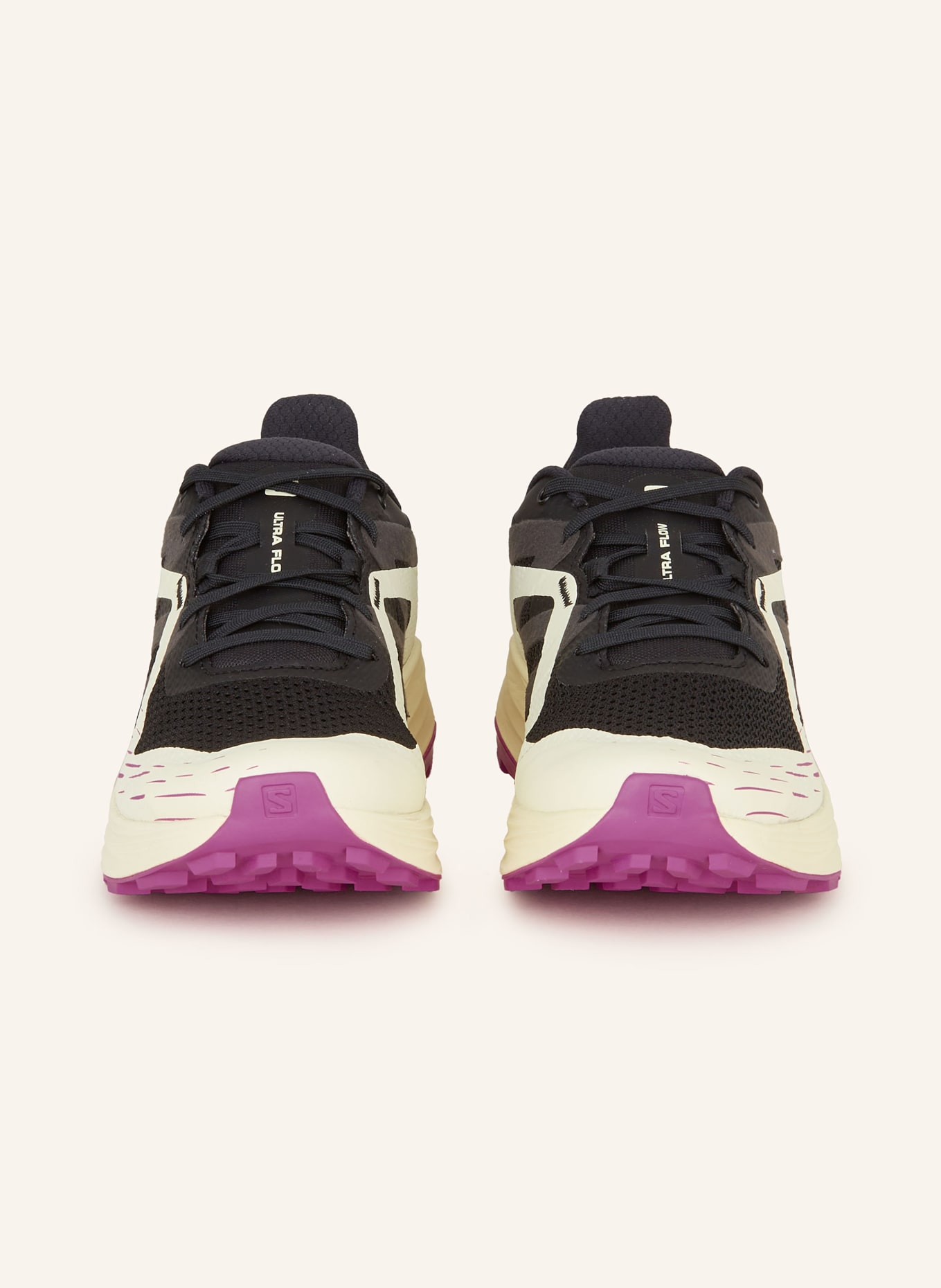 SALOMON Trail running shoes ULTRA FLOW, Color: BLACK/ ECRU (Image 3)