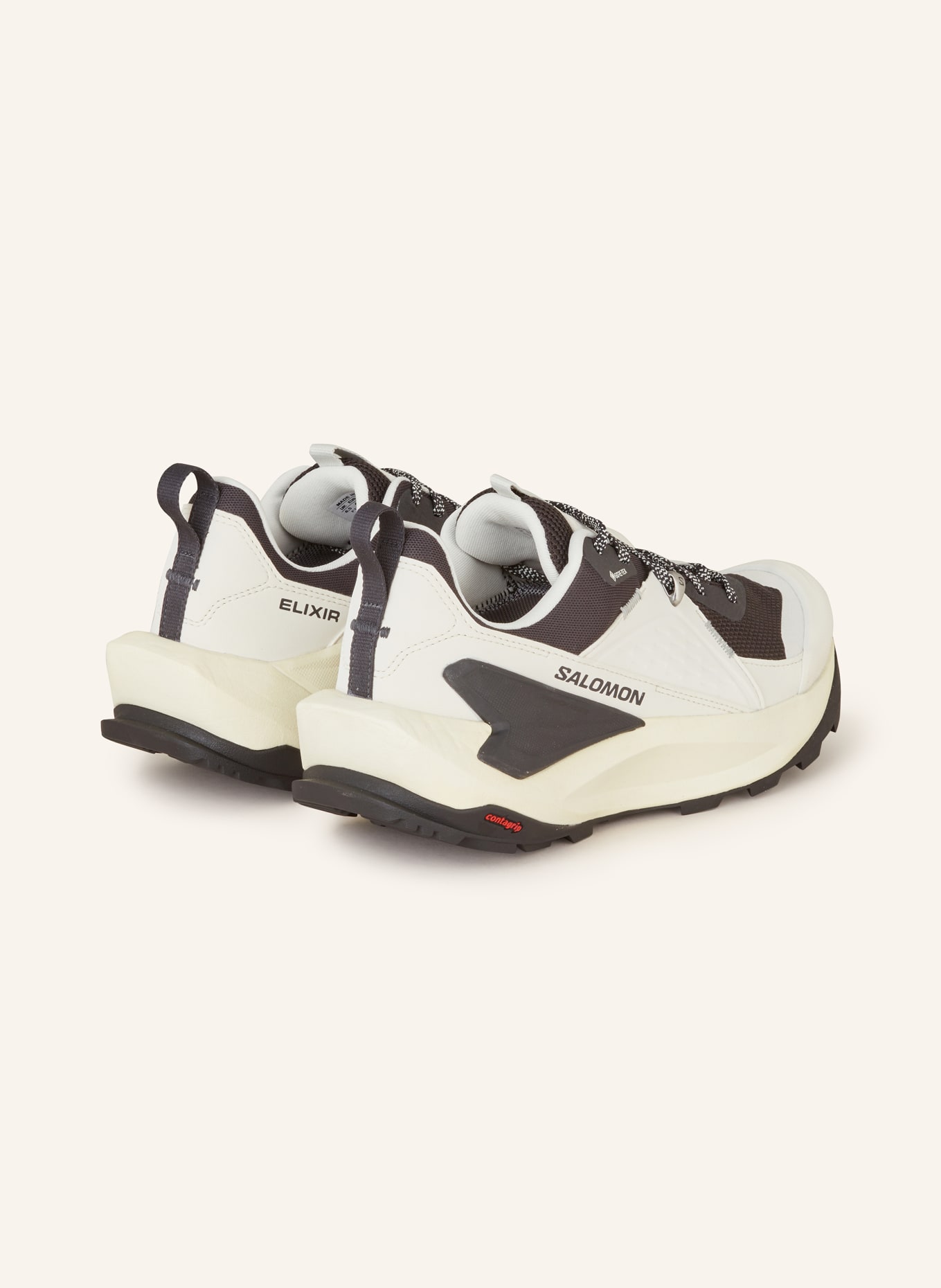 SALOMON Trekking shoes ELIXIR GTX, Color: ECRU/ WHITE/ BLACK (Image 2)