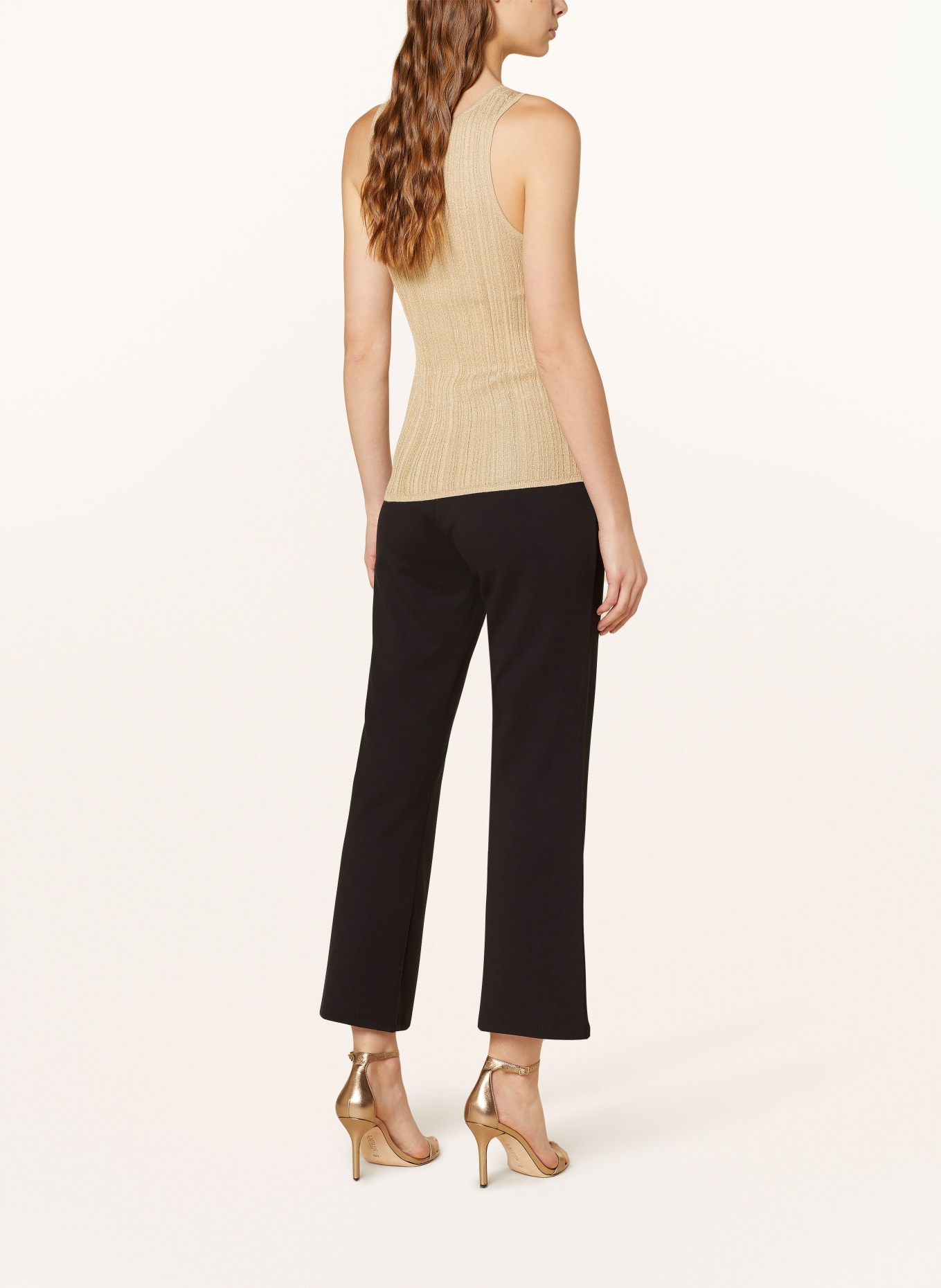 LIU JO Top with glitter thread, Color: GOLD (Image 3)