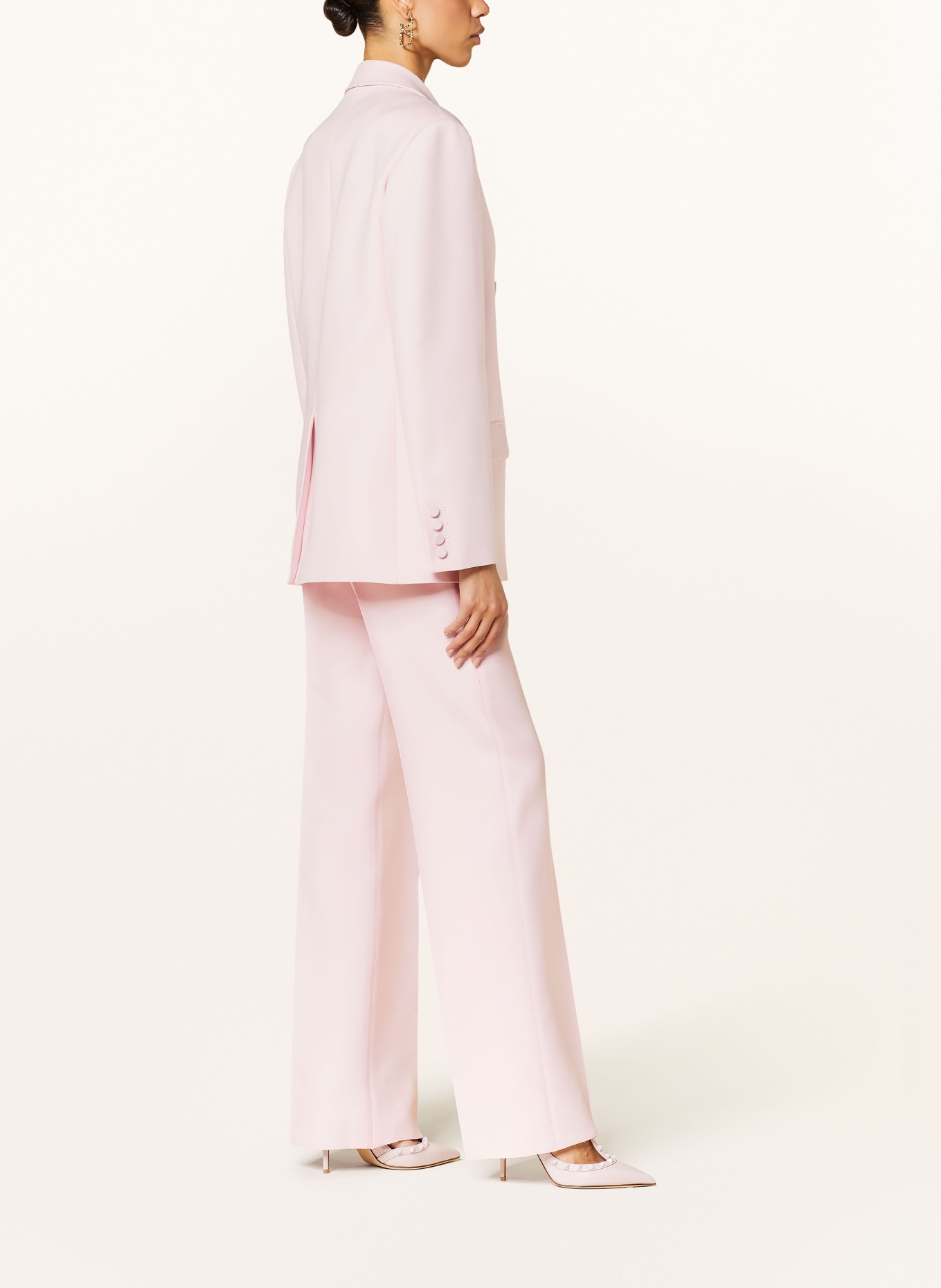 VALENTINO Wide leg trousers, Color: PINK (Image 4)