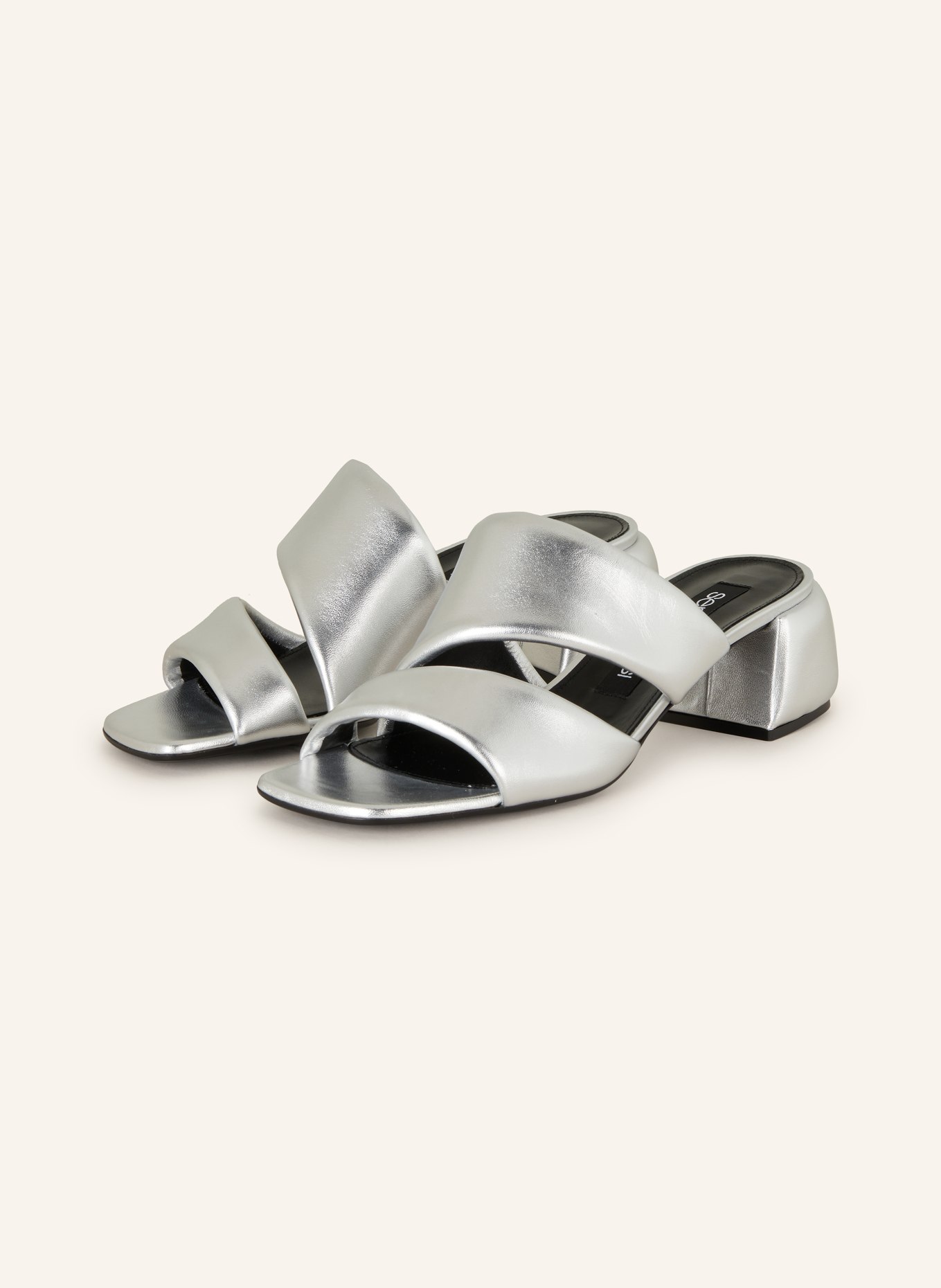 sergio rossi Mules SABOT-45 in silver